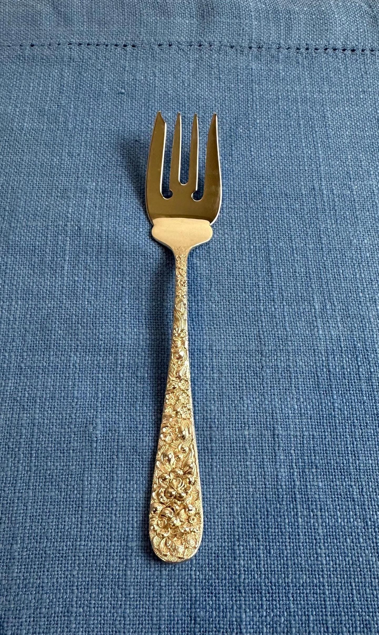 Stieff Rose Sterling Salad Fork