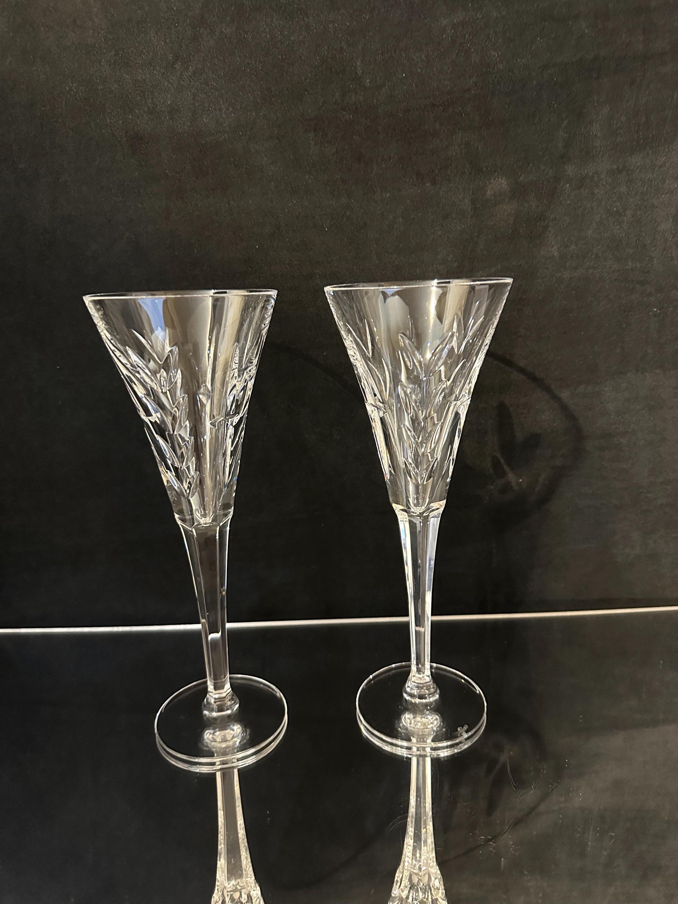 2 Waterford Crystal American Heritage Toasting Flutes