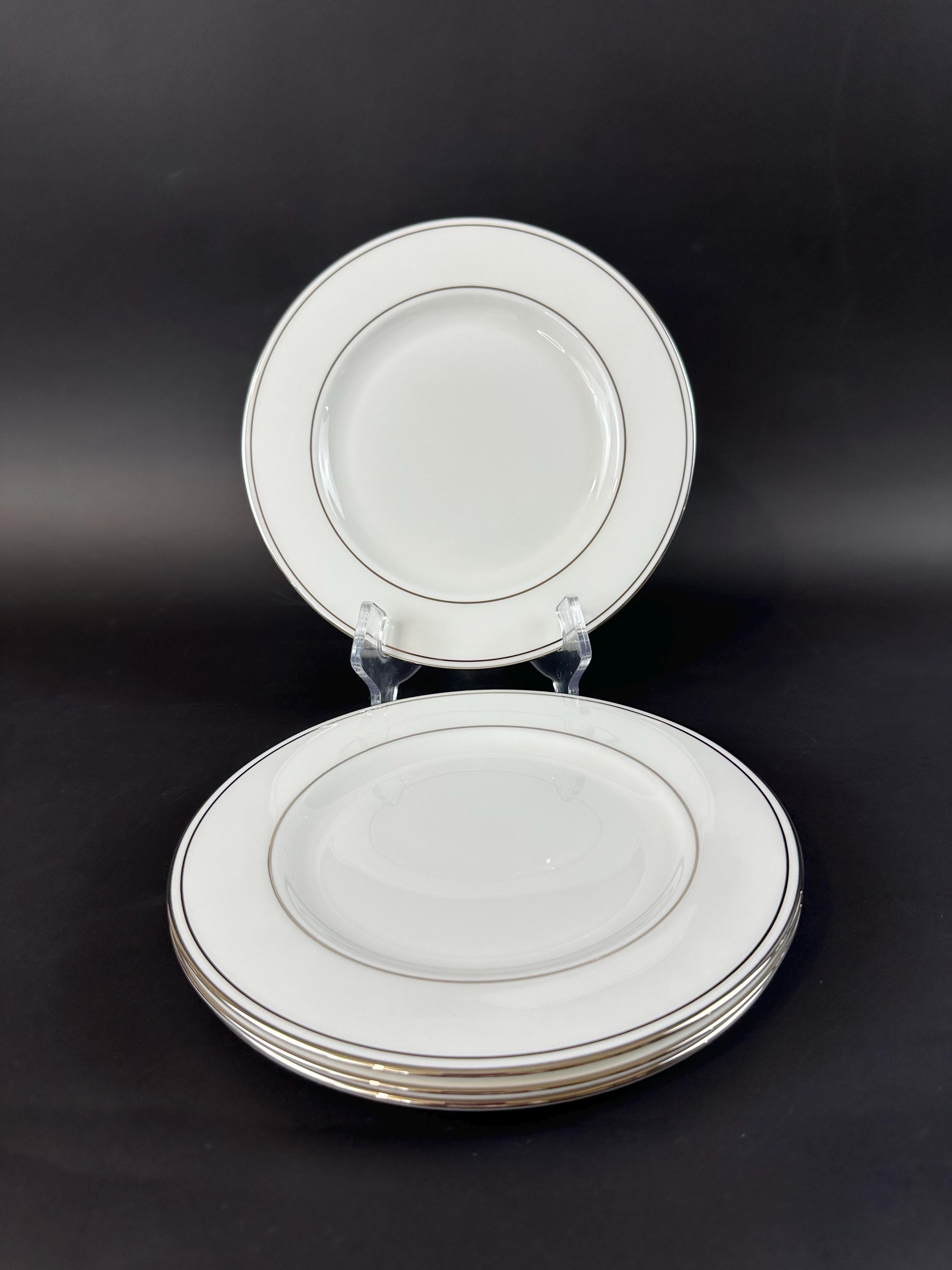 2 Lenox Federal Platinum Dinner Plates