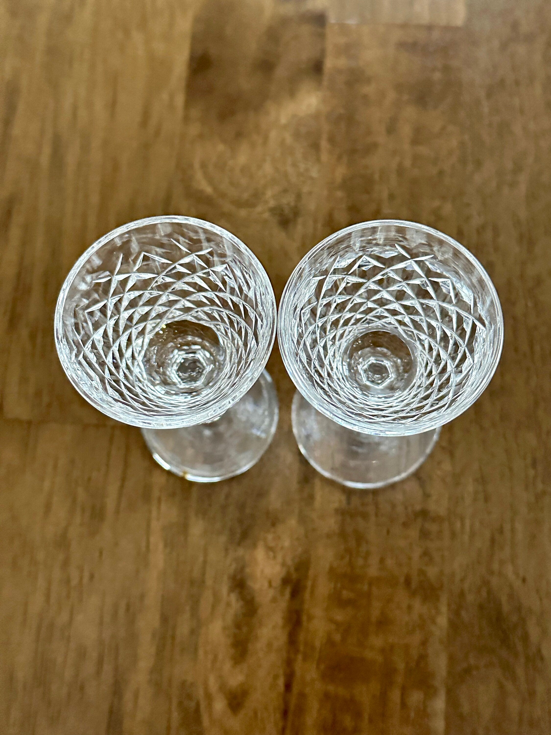 2 Waterford Alana Crystal Liqueur Cocktail Glasses