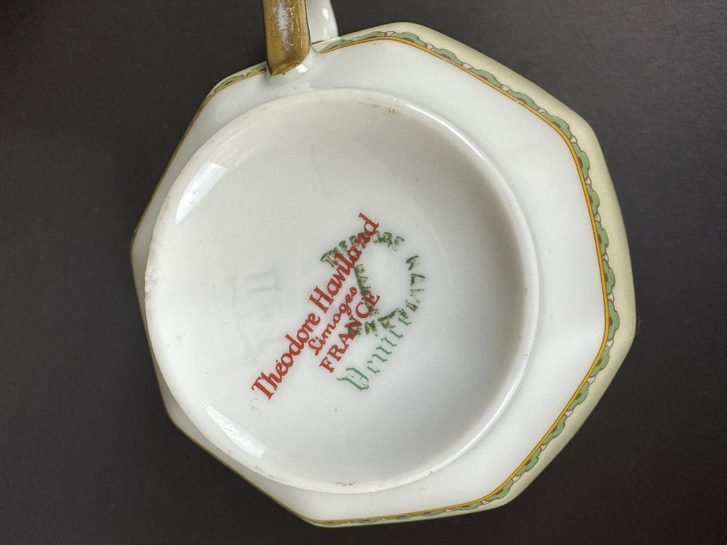 Five Haviland China Venice Patterned Teacups (no saucers)