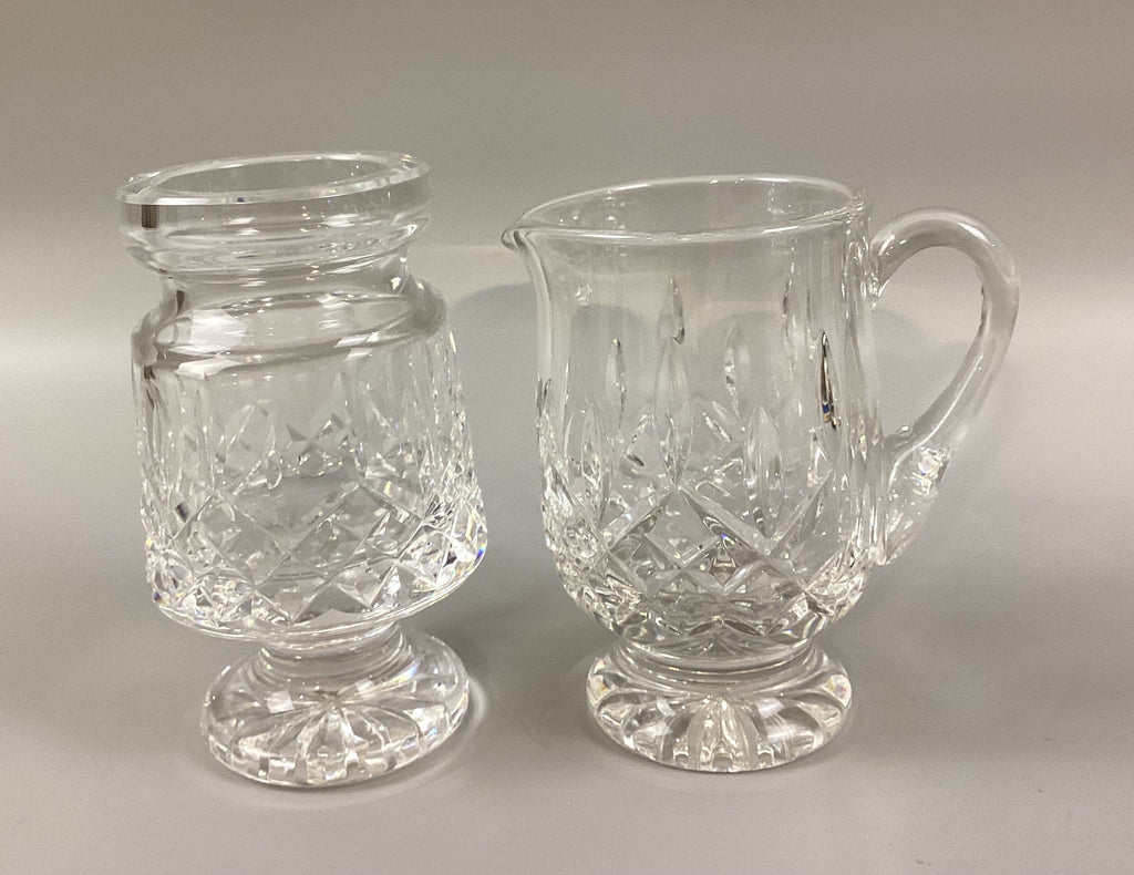Waterford Crystal Lismore Pattern  Cream and Sugur