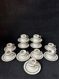 11 Wedgwood Appledore Demitasse Cups and Saucers
