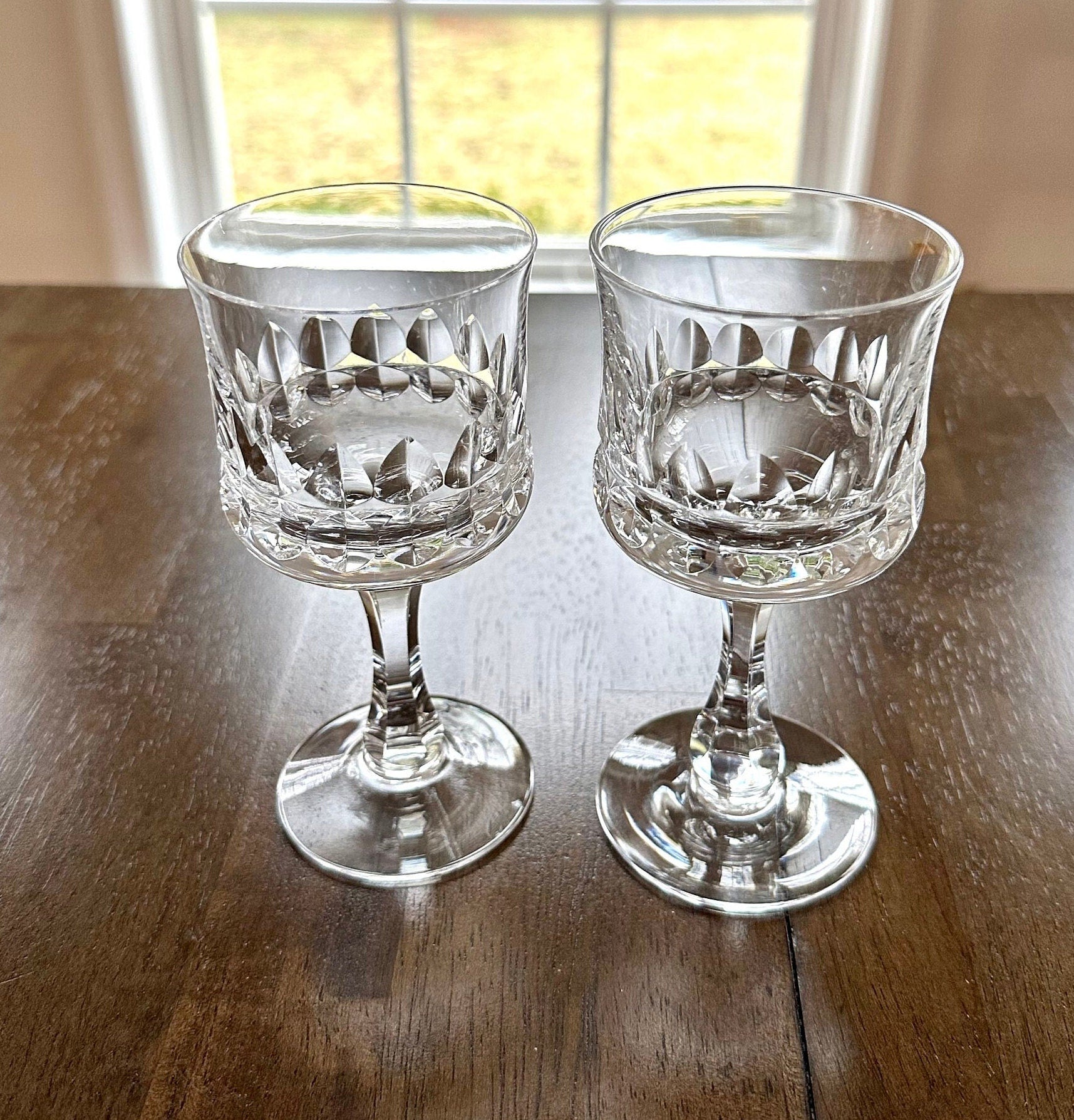 2 Kosta Boda Prince Crystal Water Goblets