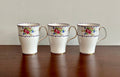 3 Royal Albert Petite Points Tall Mugs