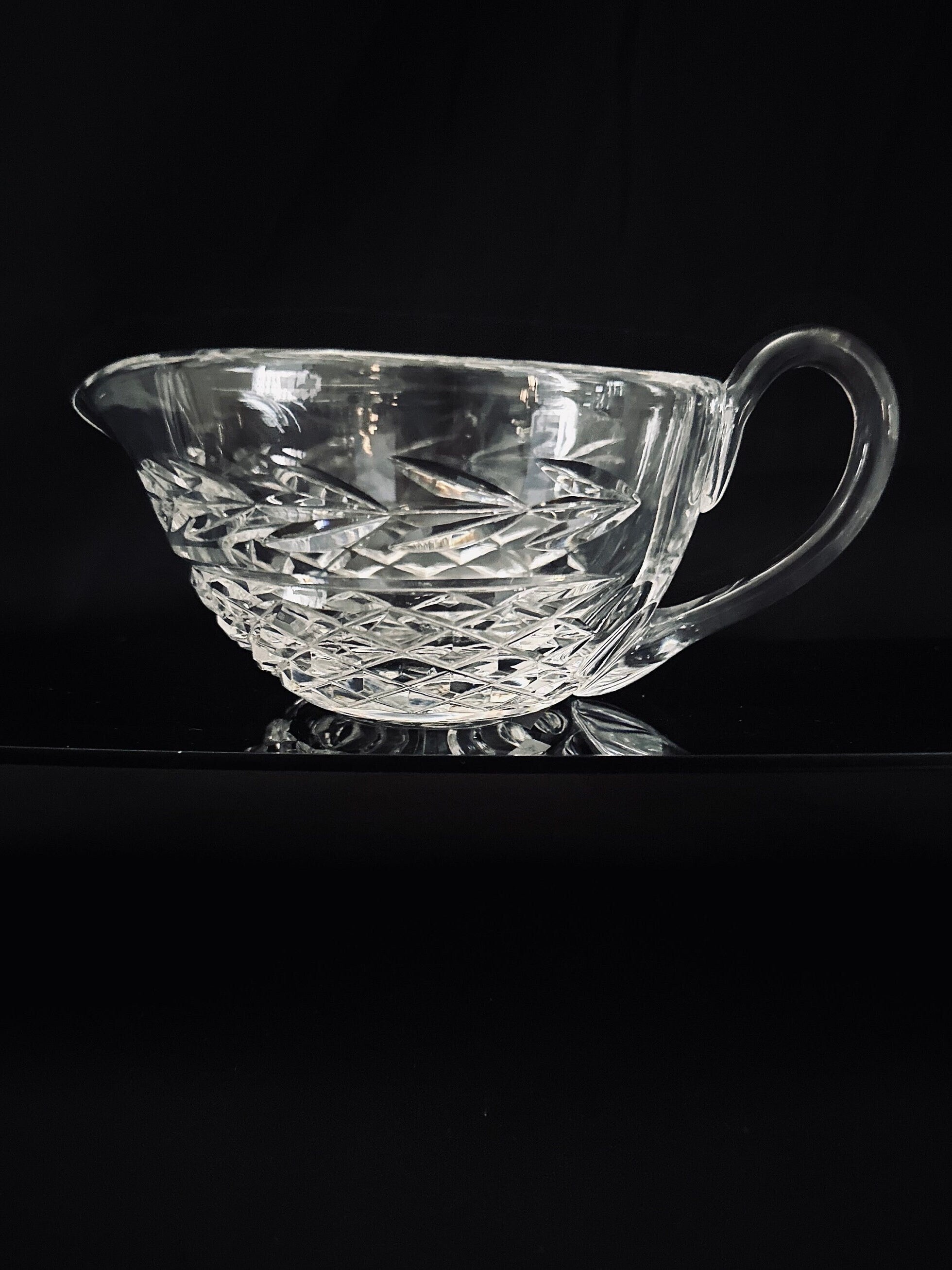 Waterford Glandore Crystal Gravy Sauce Boat