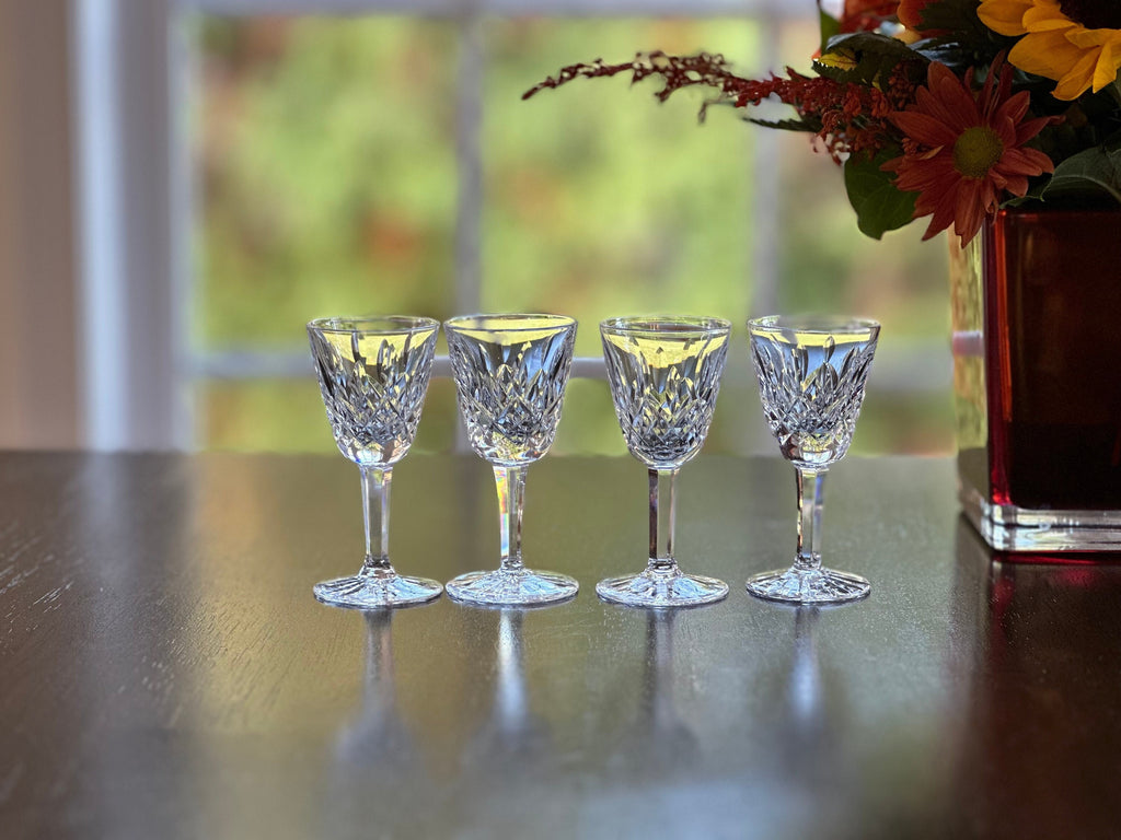 4 Waterford Lismore Cordial Glasses