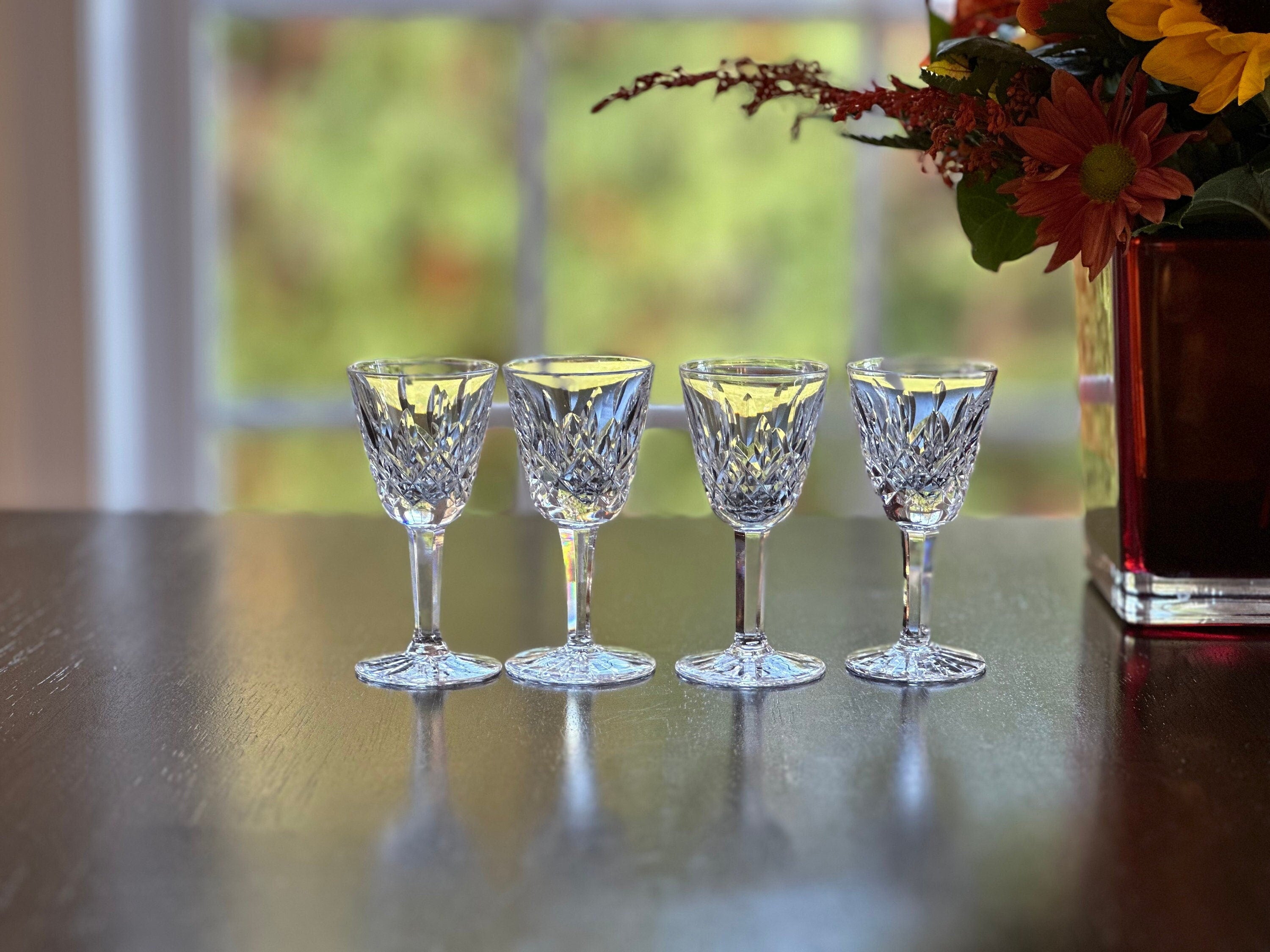 4 Waterford Lismore Cordial Glasses
