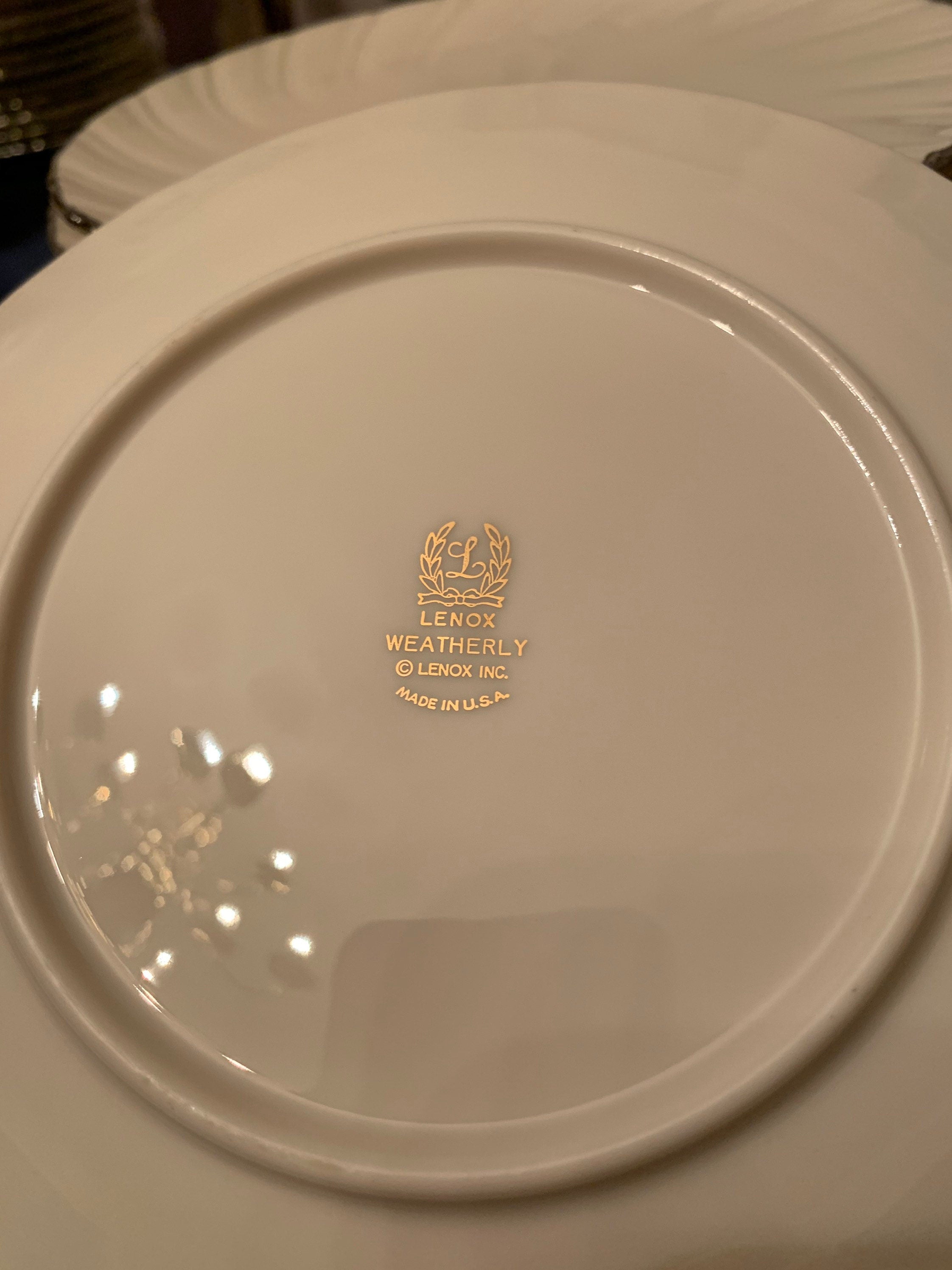 4 Lenox Weatherly Salad Plates