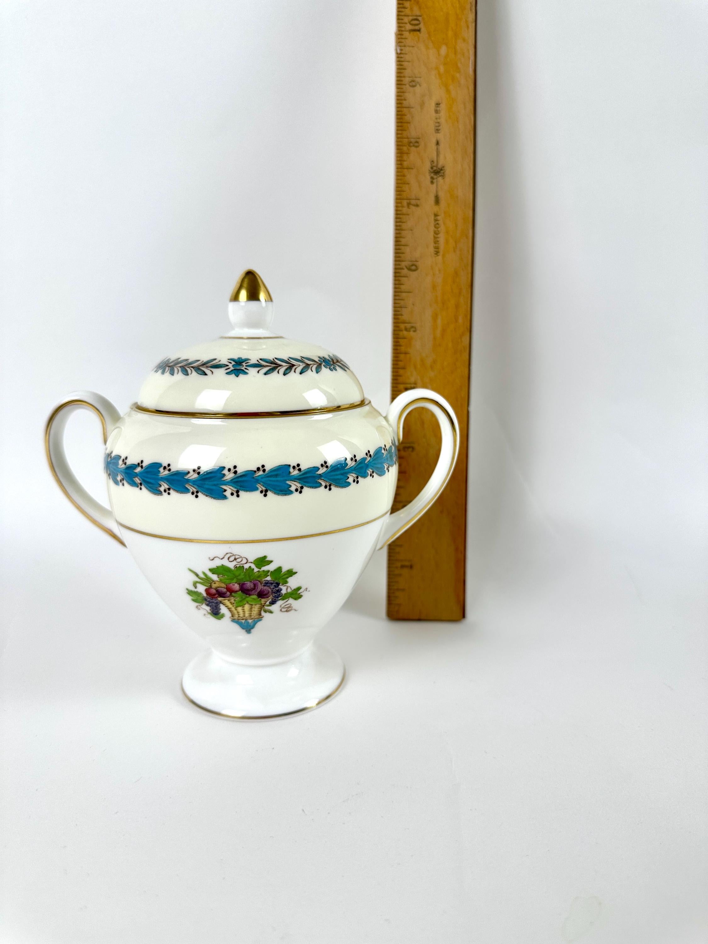 Wedgwood Appledore Coffee Pot Creamer and Sugar Bowl