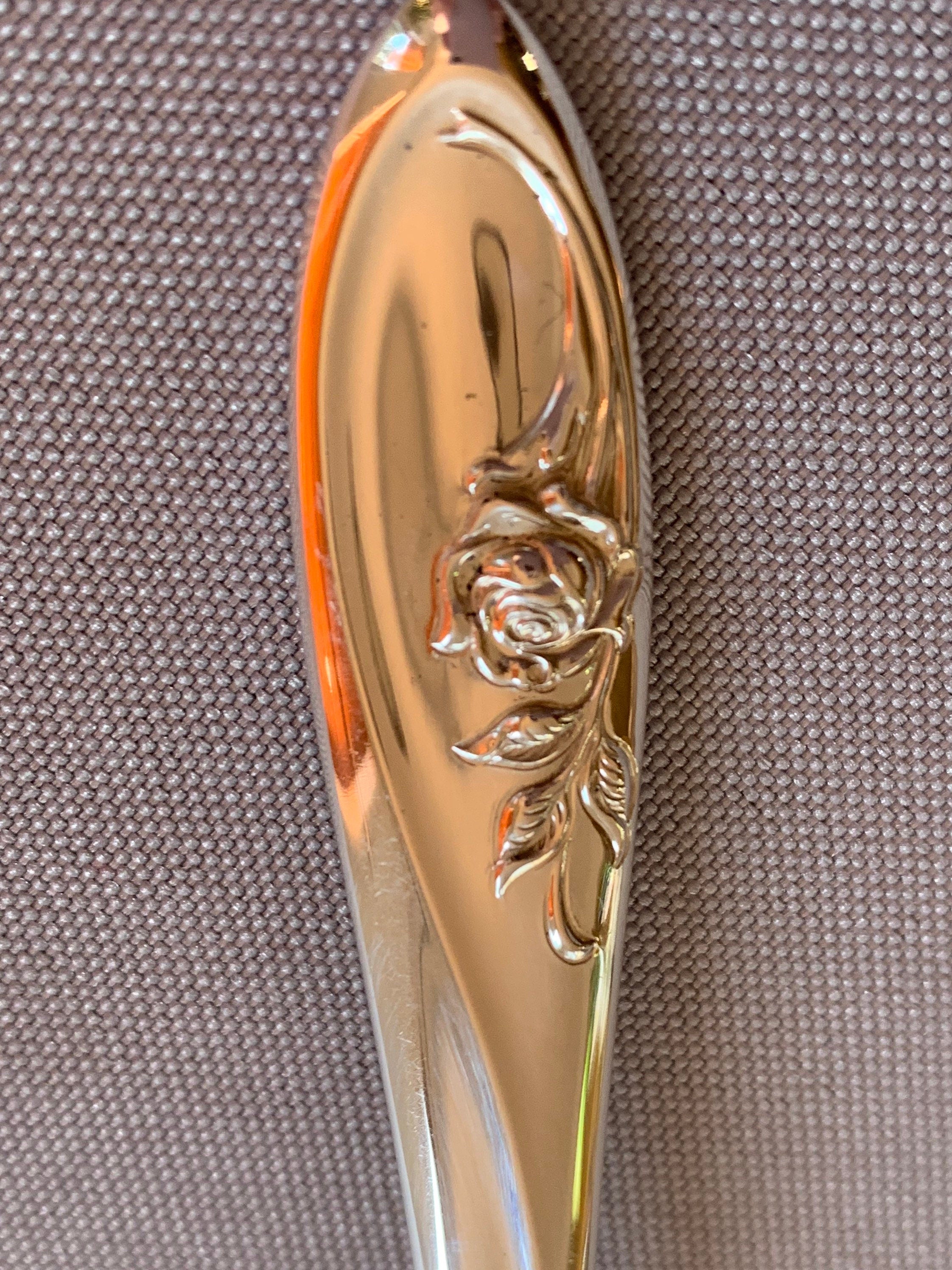 Towle Sculpted Rose Sterling Teaspoon