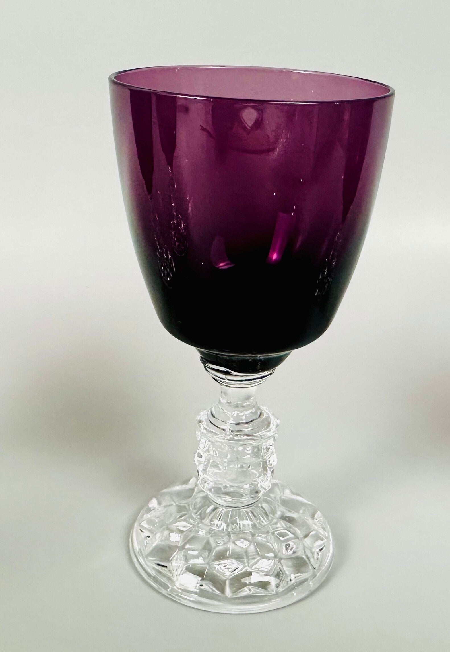 4 Fostoria American Lady Claret Glasses