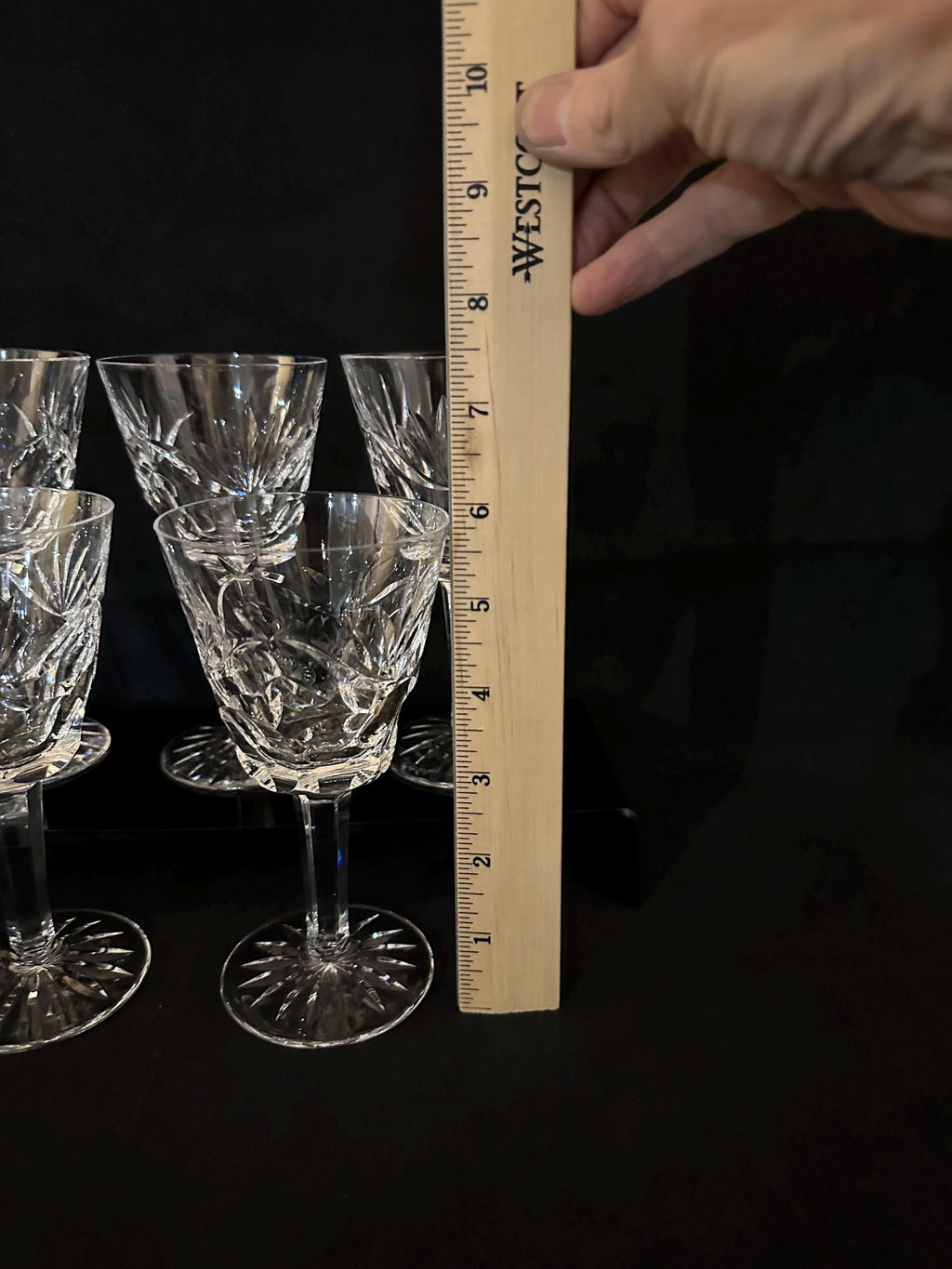 5 Waterford Ashling Claret Glasses