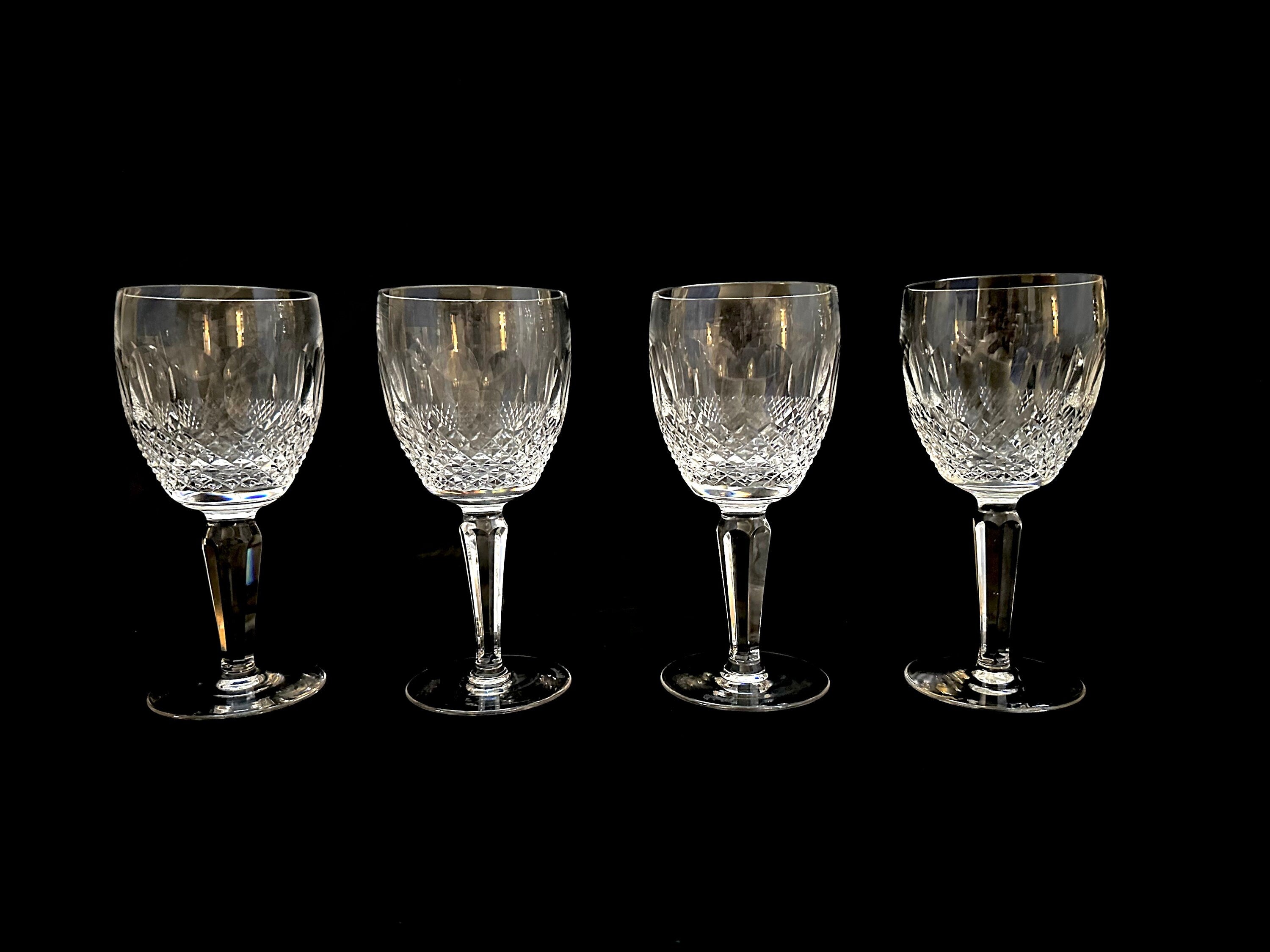 4 Waterford Crystal Tall Colleen Water Goblets
