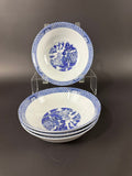 4 Cuthbertson Blue Willow Cereal Bowls