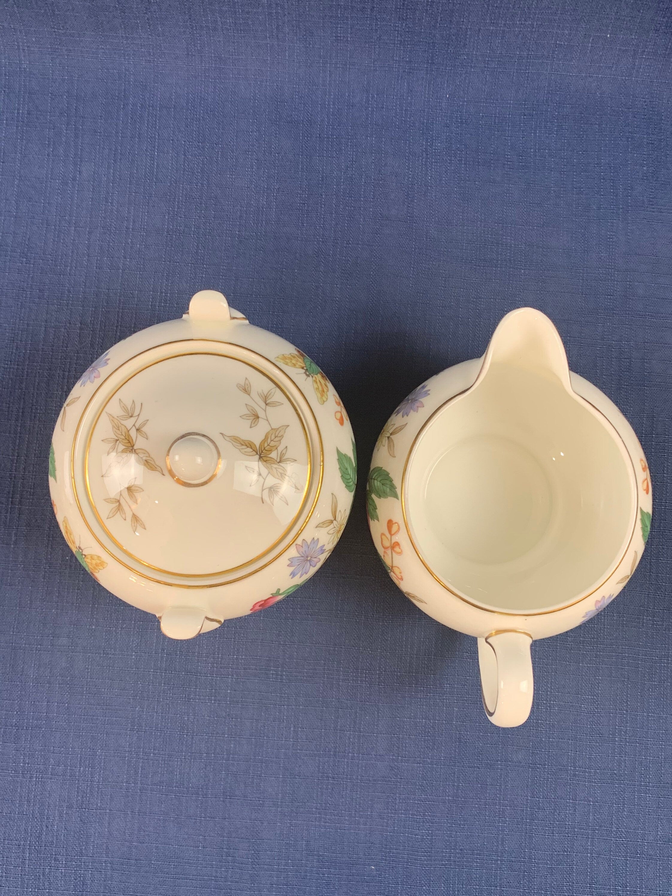 Wedgwood Charnwood Creamer and Sugar Bowl