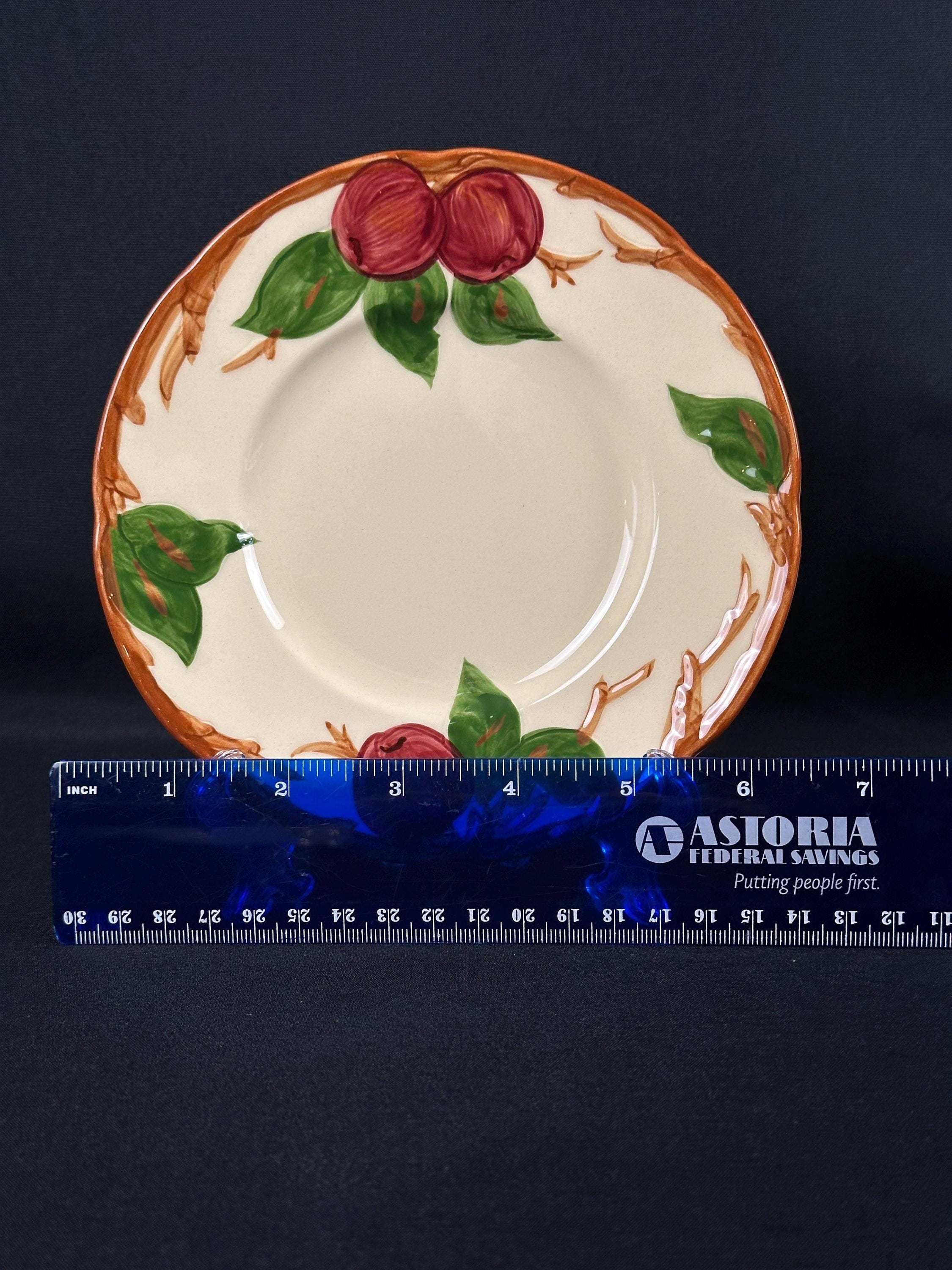 6 Franciscan Apple Bread Plates