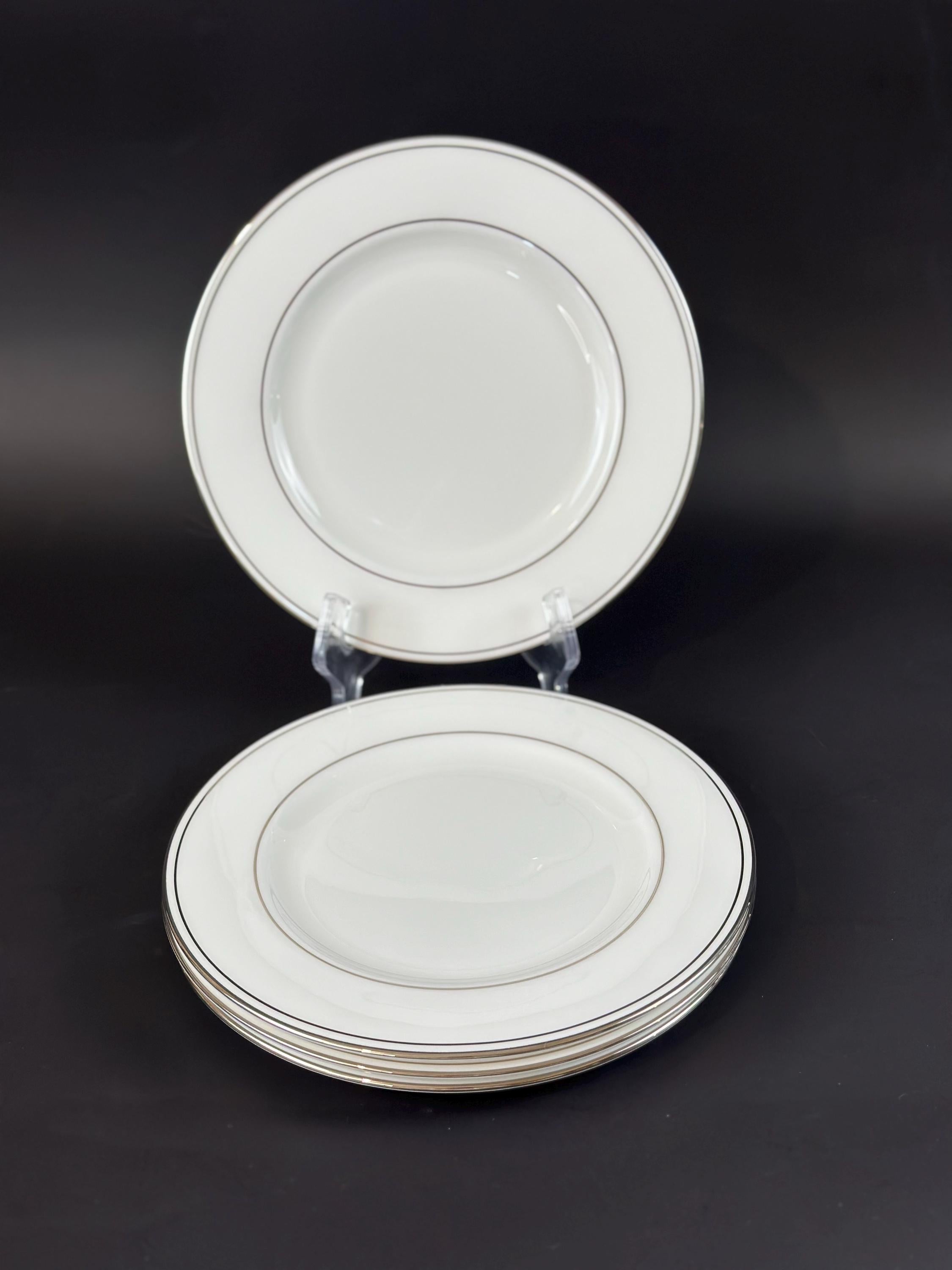 2 Lenox Federal Platinum Dinner Plates