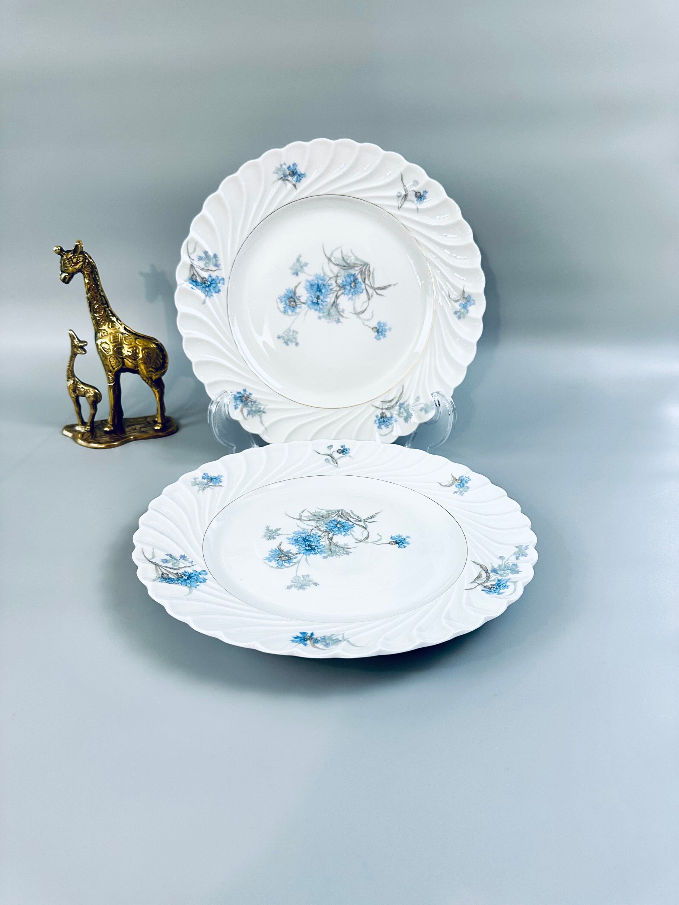 2 Haviland Bergere Dinner Plates