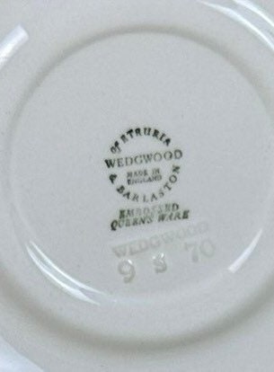 2 Wedgwood Cream on Cream Demitasse Cups and Saucers