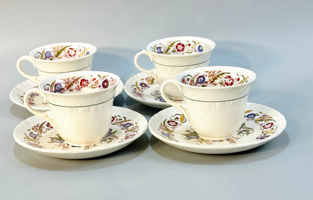 12 Wedgwood Cornflower Demitasse Cups and Saucers