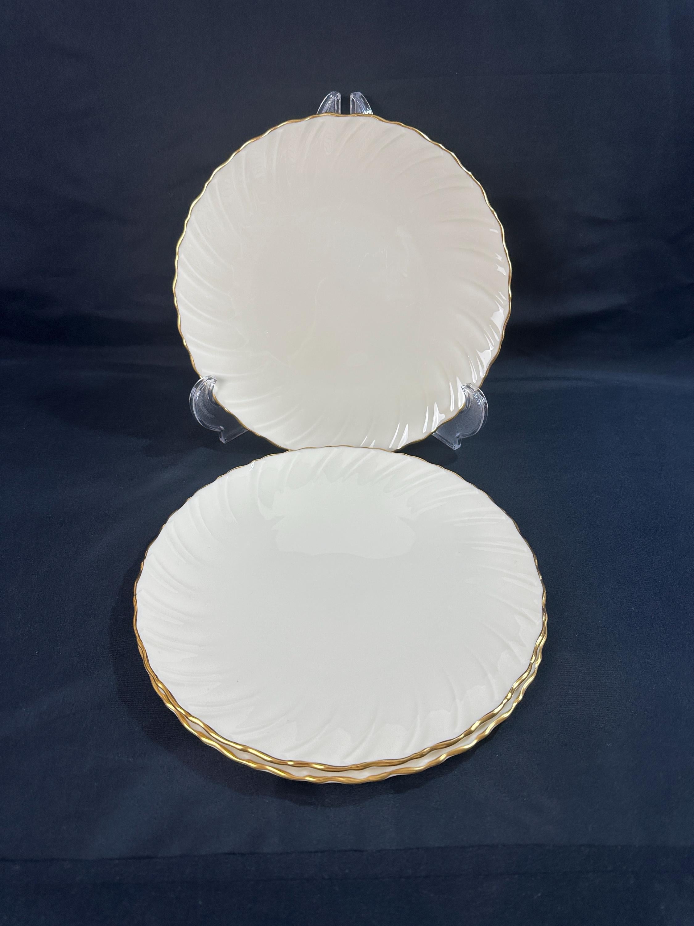 3 Lenox Laurent Dinner Plates