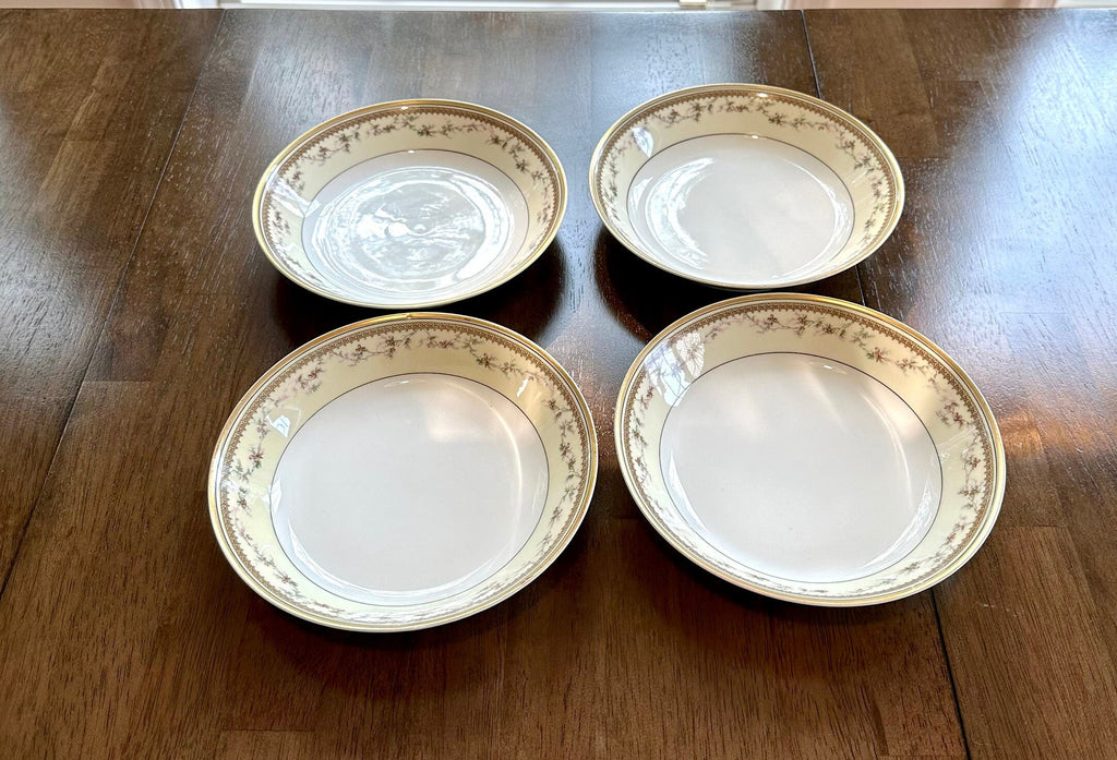 4 Haviland Limoges Yale Soup Bowls