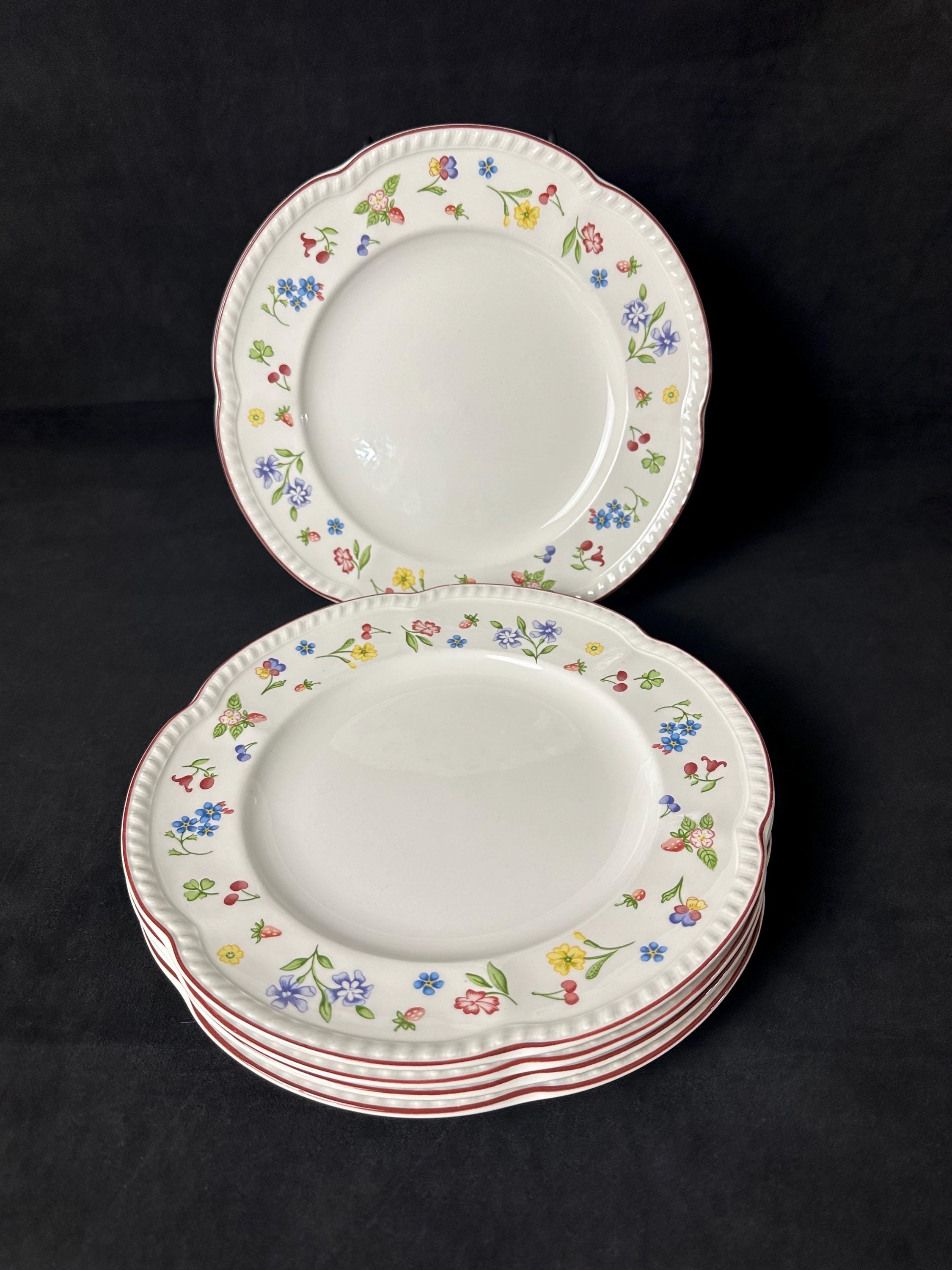 5 Johnson Brothers Fleurette Dinner Plates