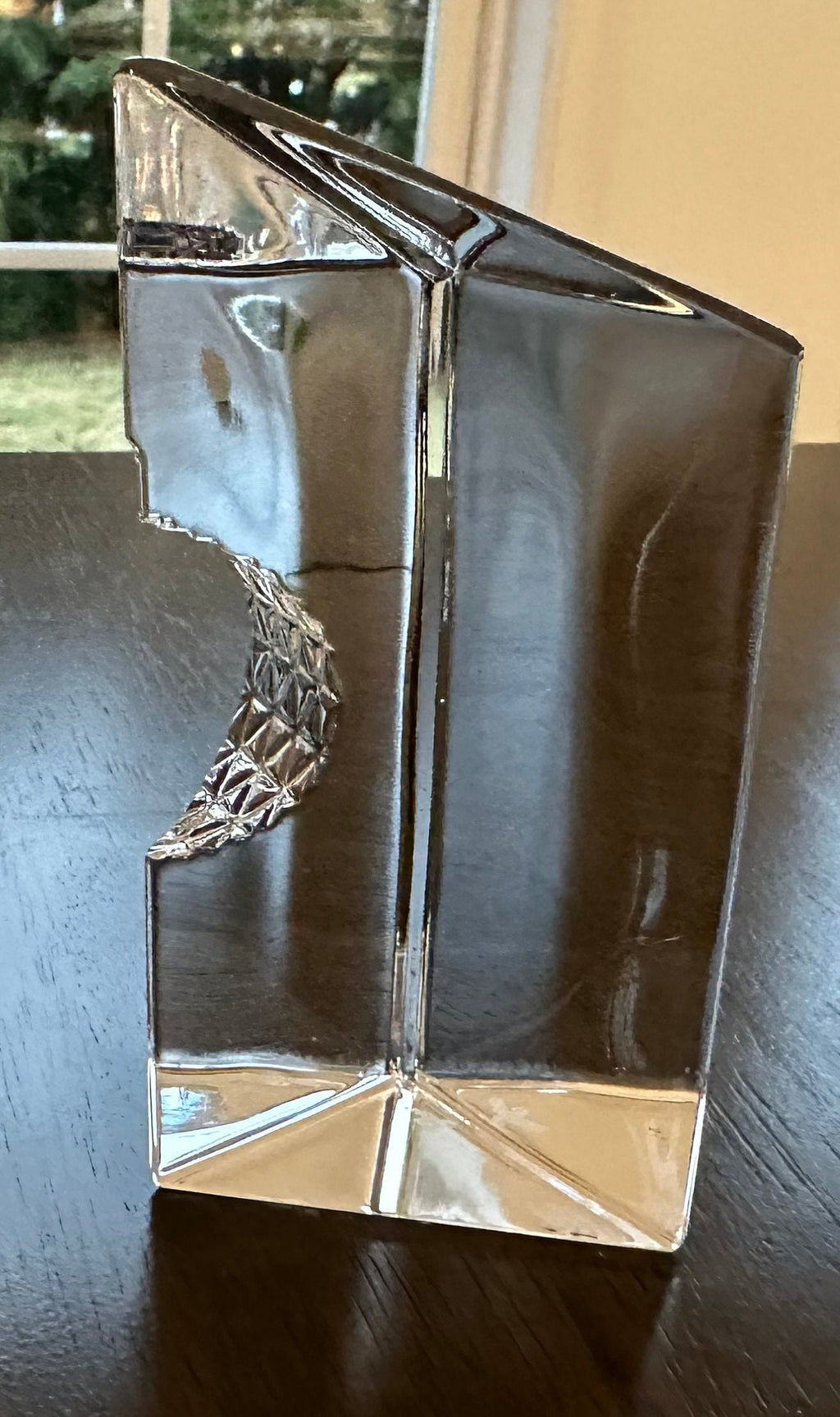 Waterford Crystal Golf Ball in a Prism Paperweight