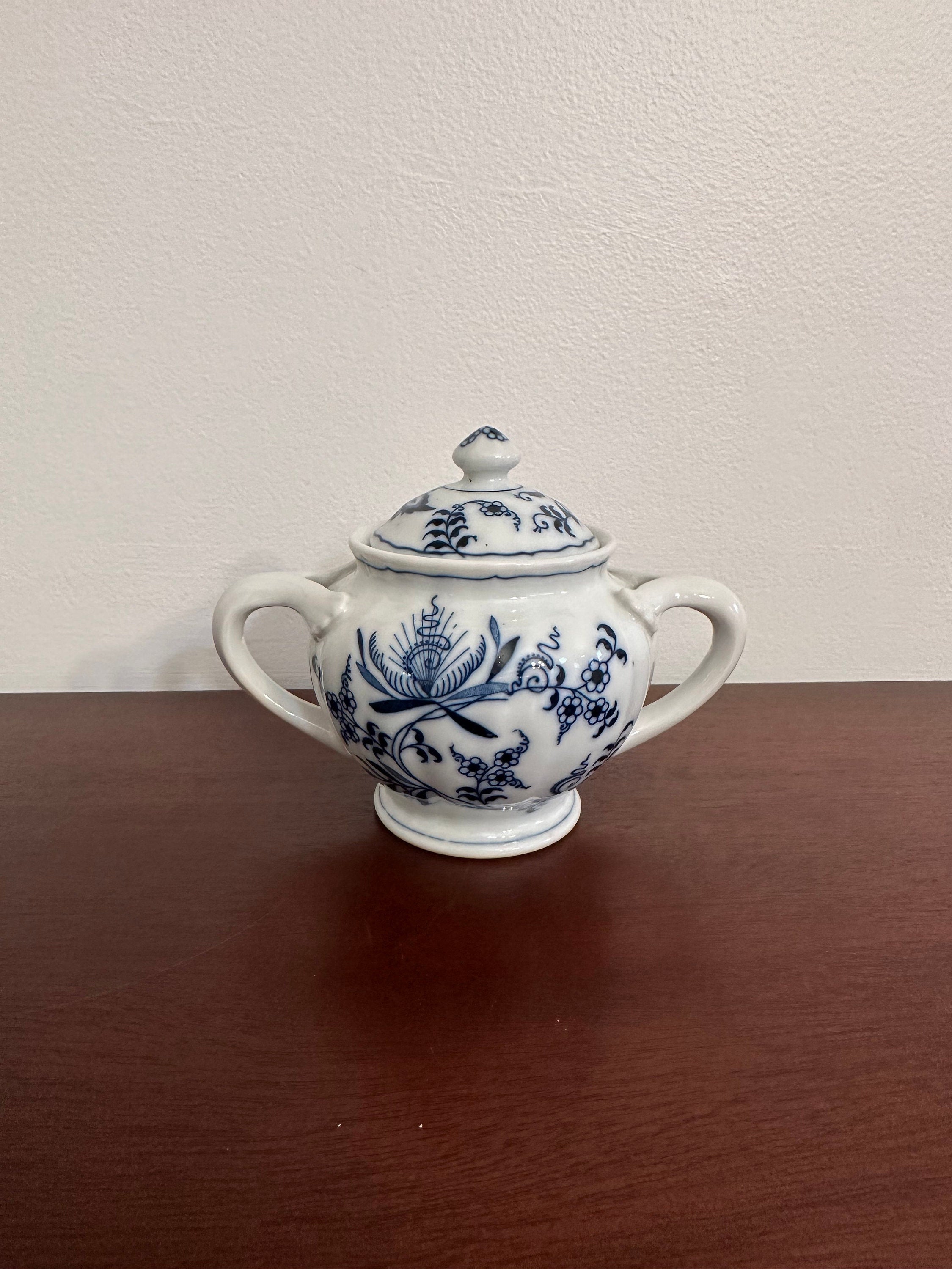 Vintage Blue Danube Sugar Bowl