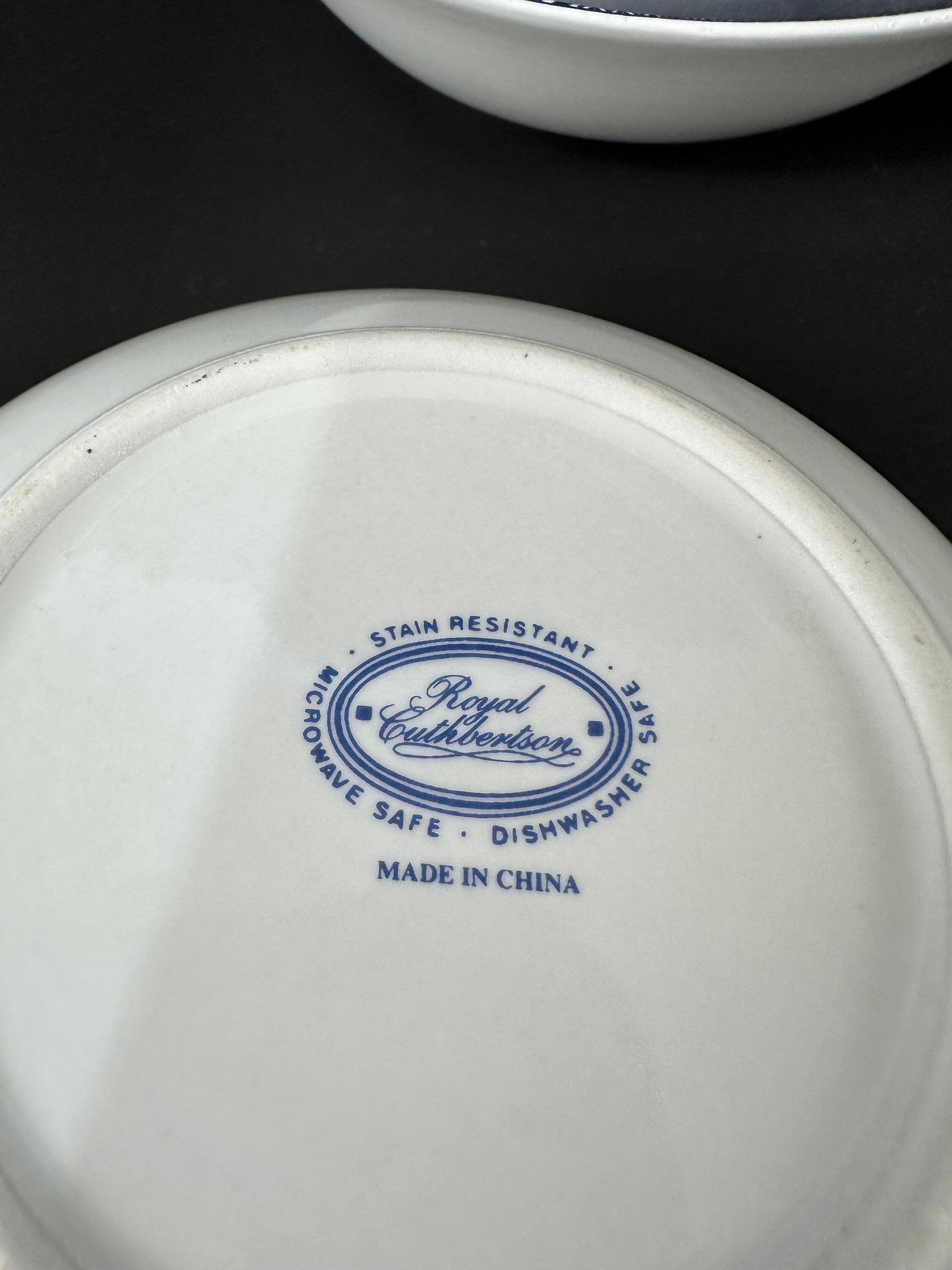 4 Cuthbertson Blue Willow Cereal Bowls