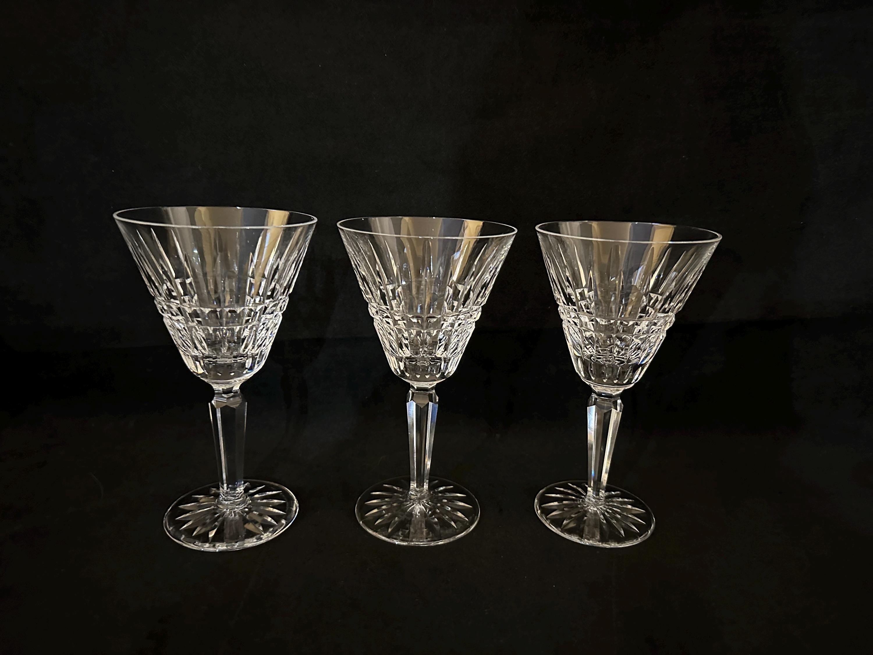 3 Waterford Glenmore Water Goblets