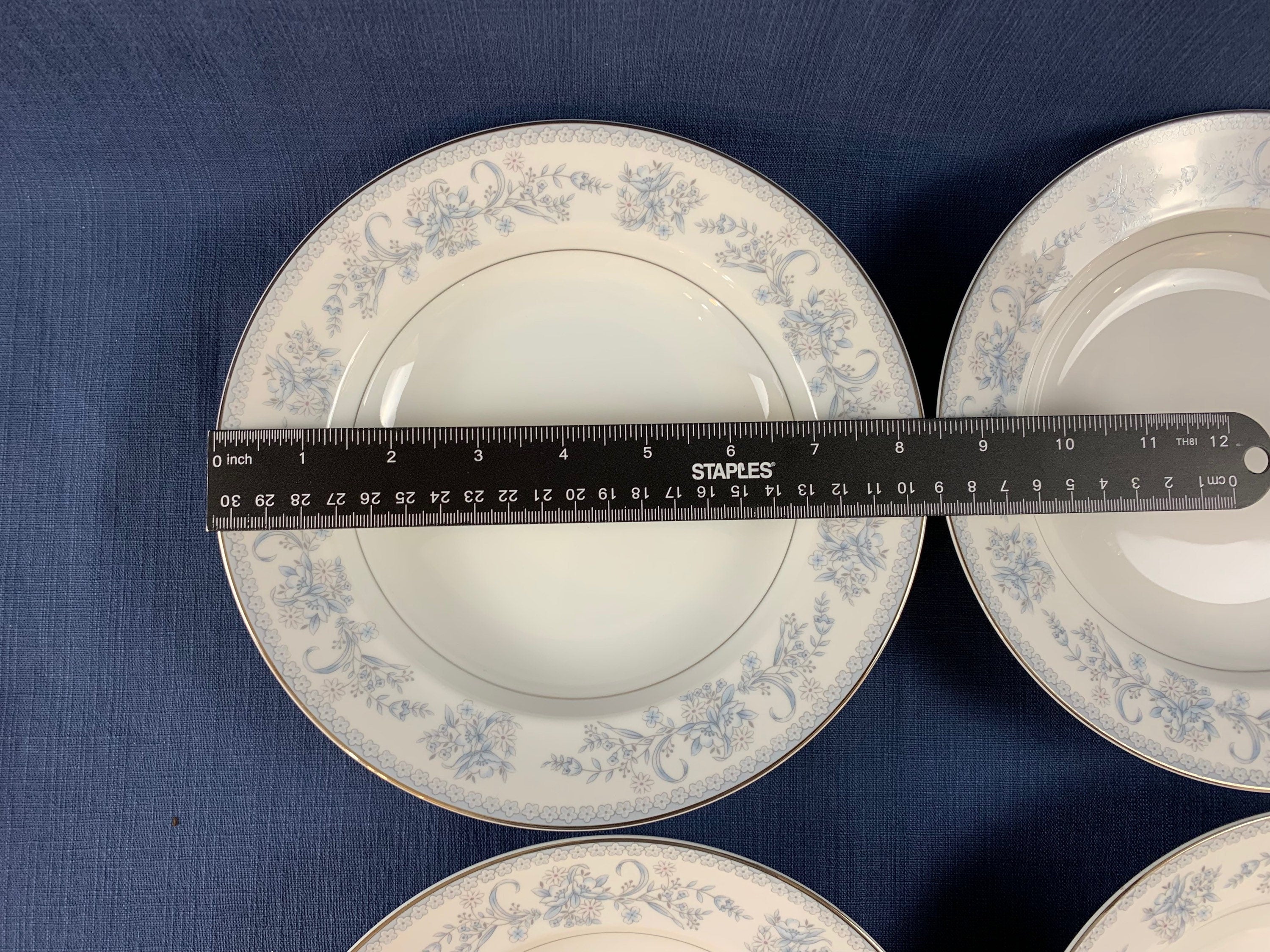 4 Mikasa Dresden Rose Soup Bowls