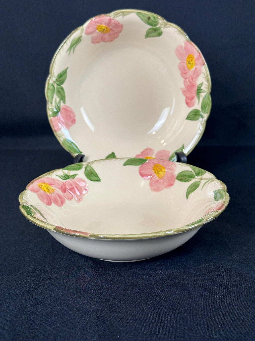 2 Franciscan Desert Rose Serving Bowls USA