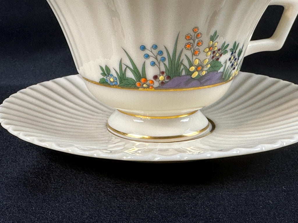 3 Lenox Rutledge Teacups and Saucers