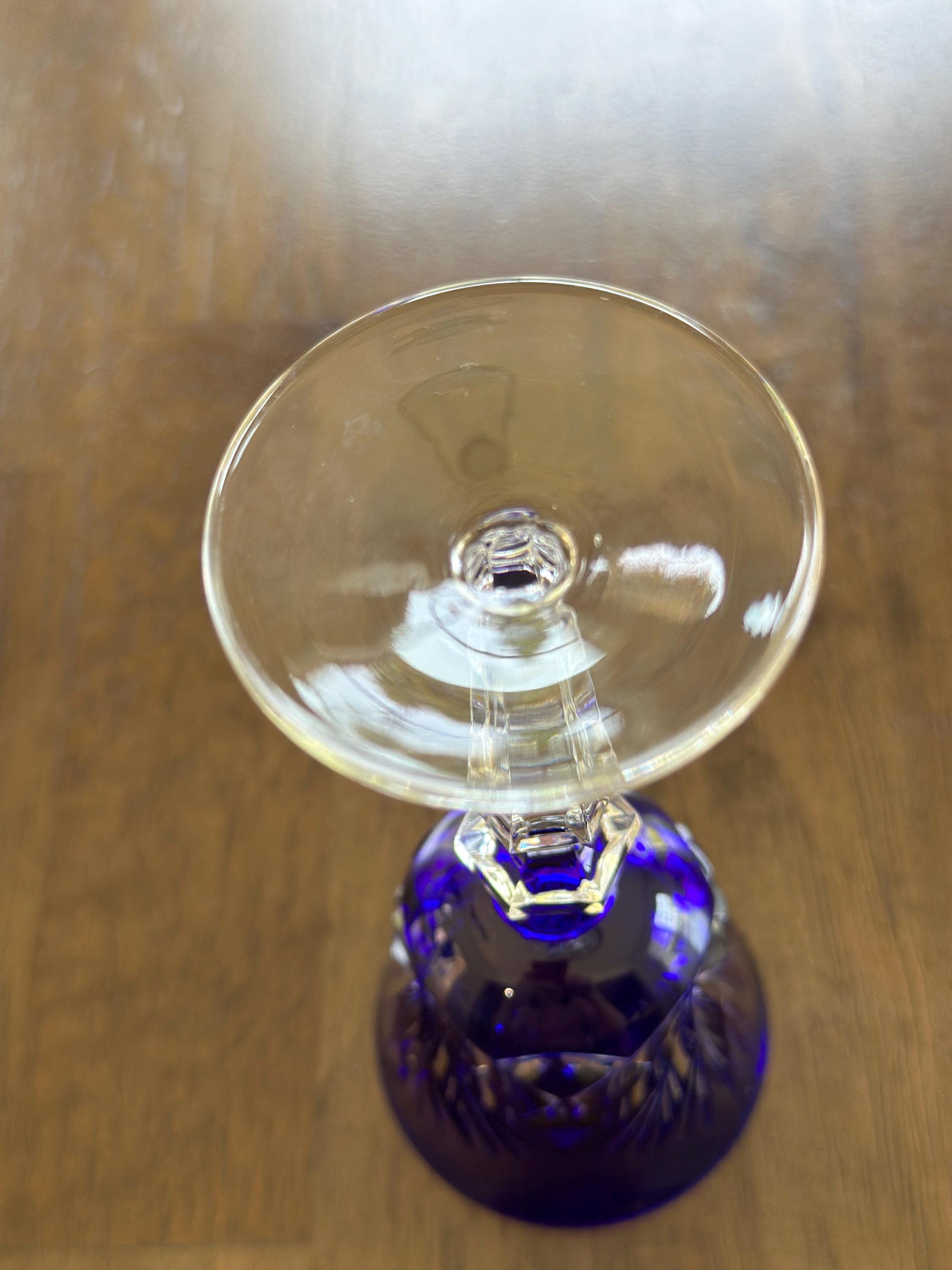 2 Gorham Cherrywood Cobalt Cordial Glasses