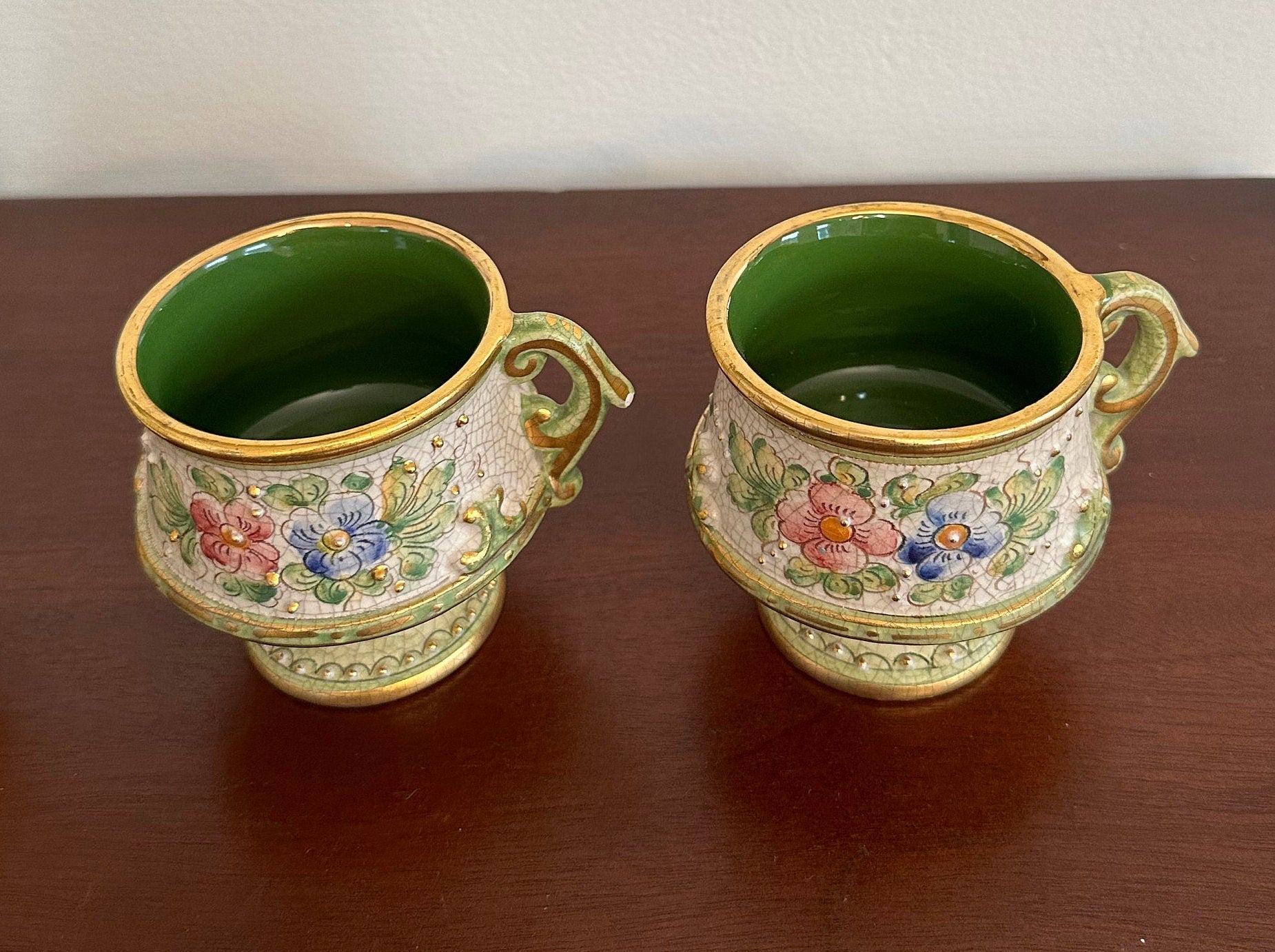 Hand Made Veneto Flair Coffee Tea Set Italian Pottery