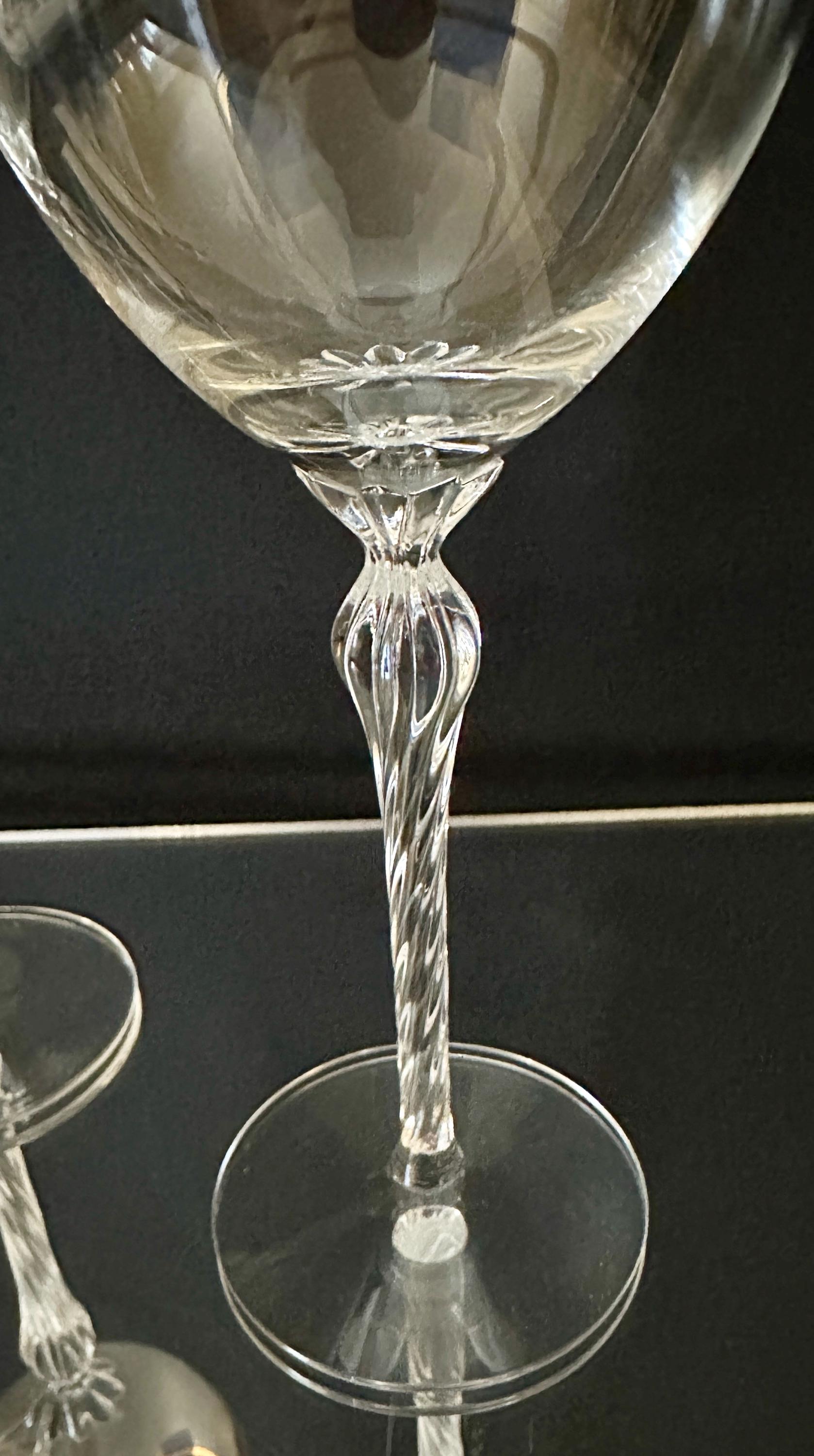 2 Lenox Monroe Gold Wine Glasses