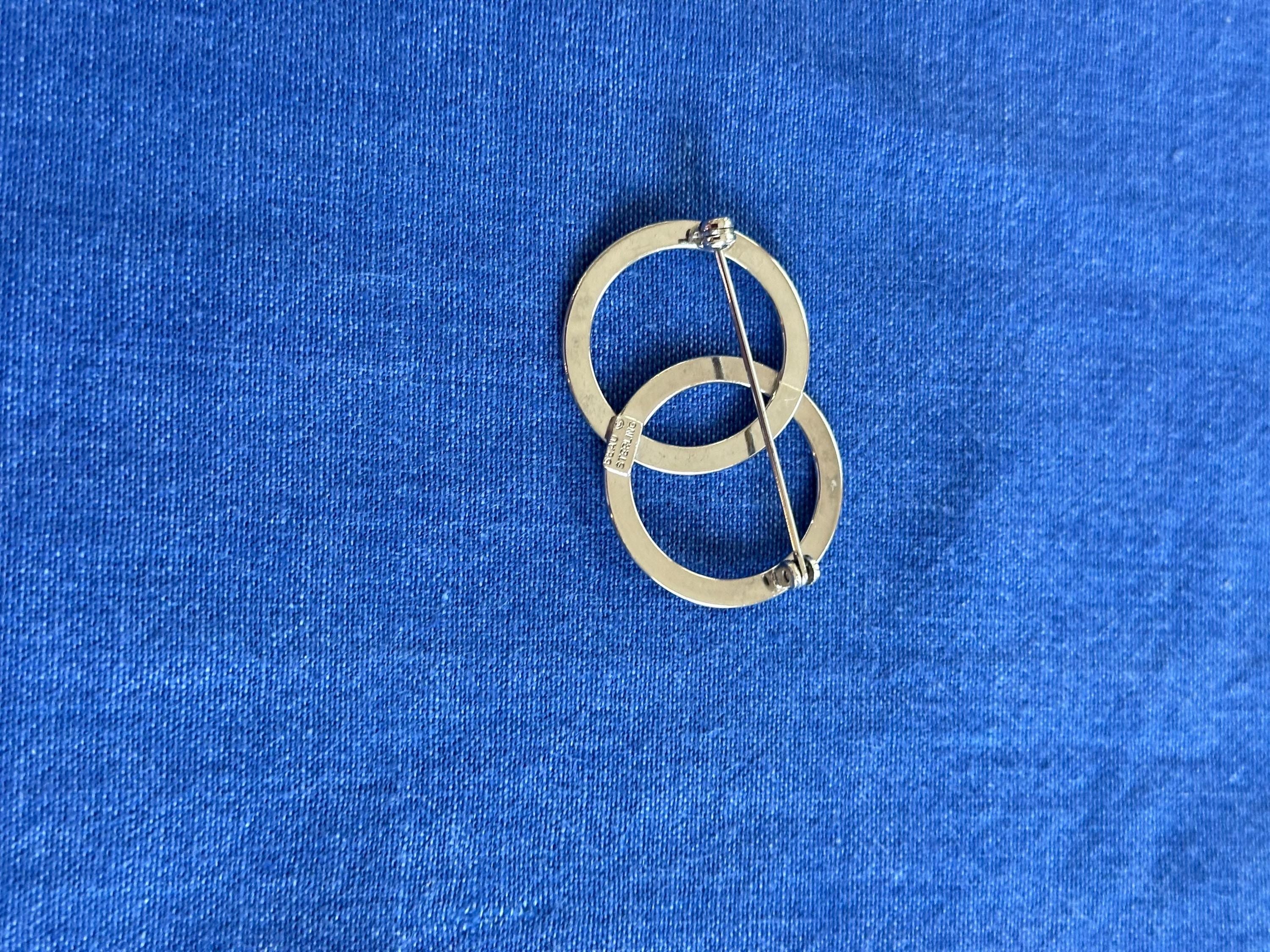 Vintage Beau Sterling Silver Brooch