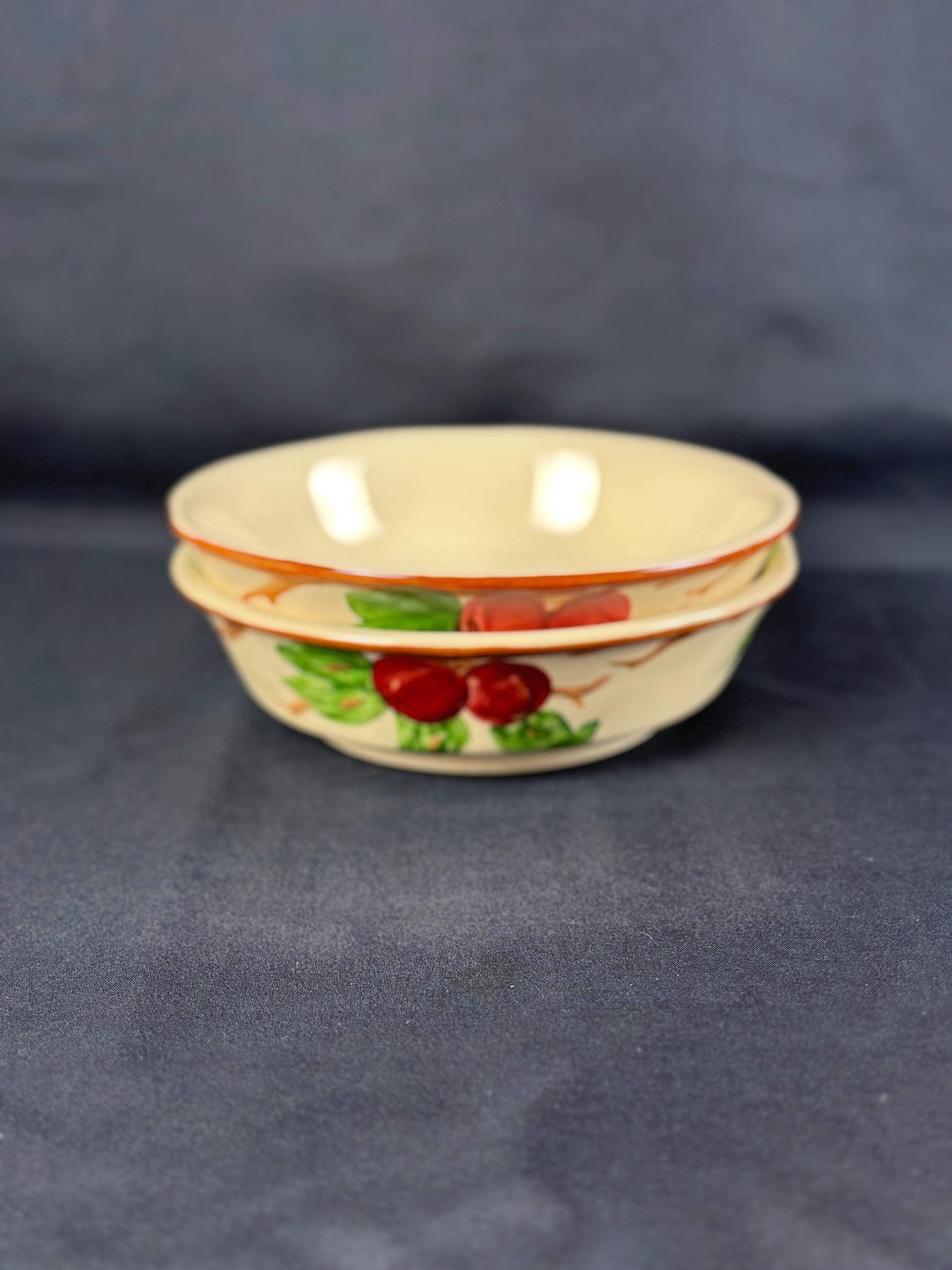 2 Franciscan Apple Serving Bowls