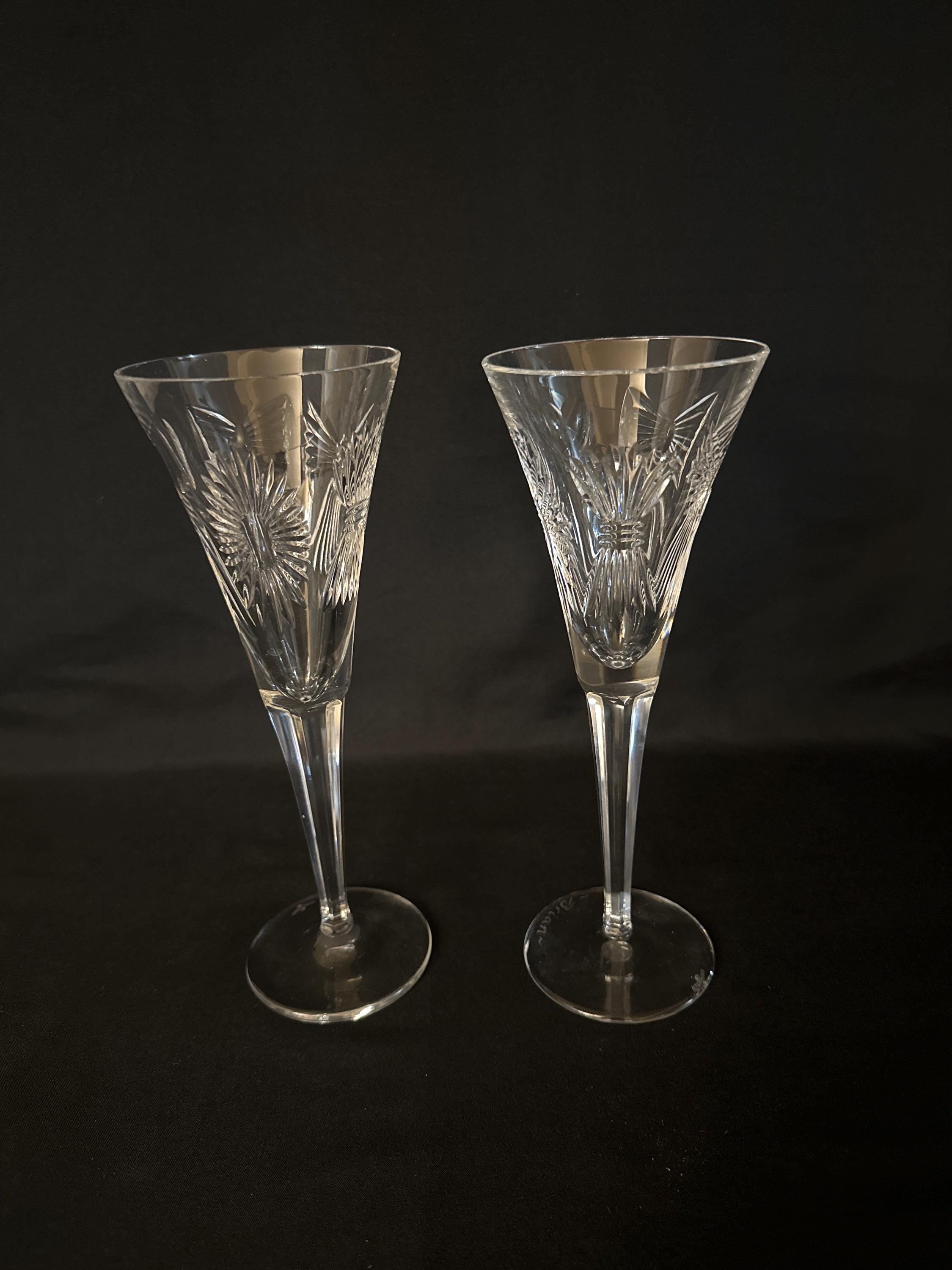 Waterford Millennium Toasting Flutes Engraved for “Brian”