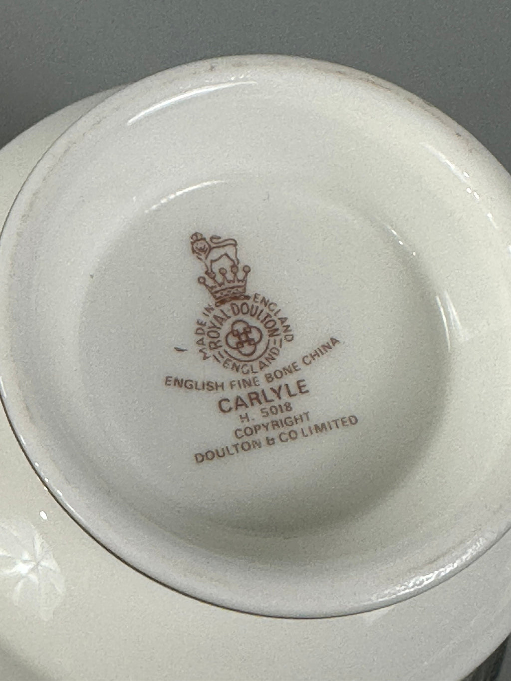 2 Royal Doulton Carlyle Teacups
