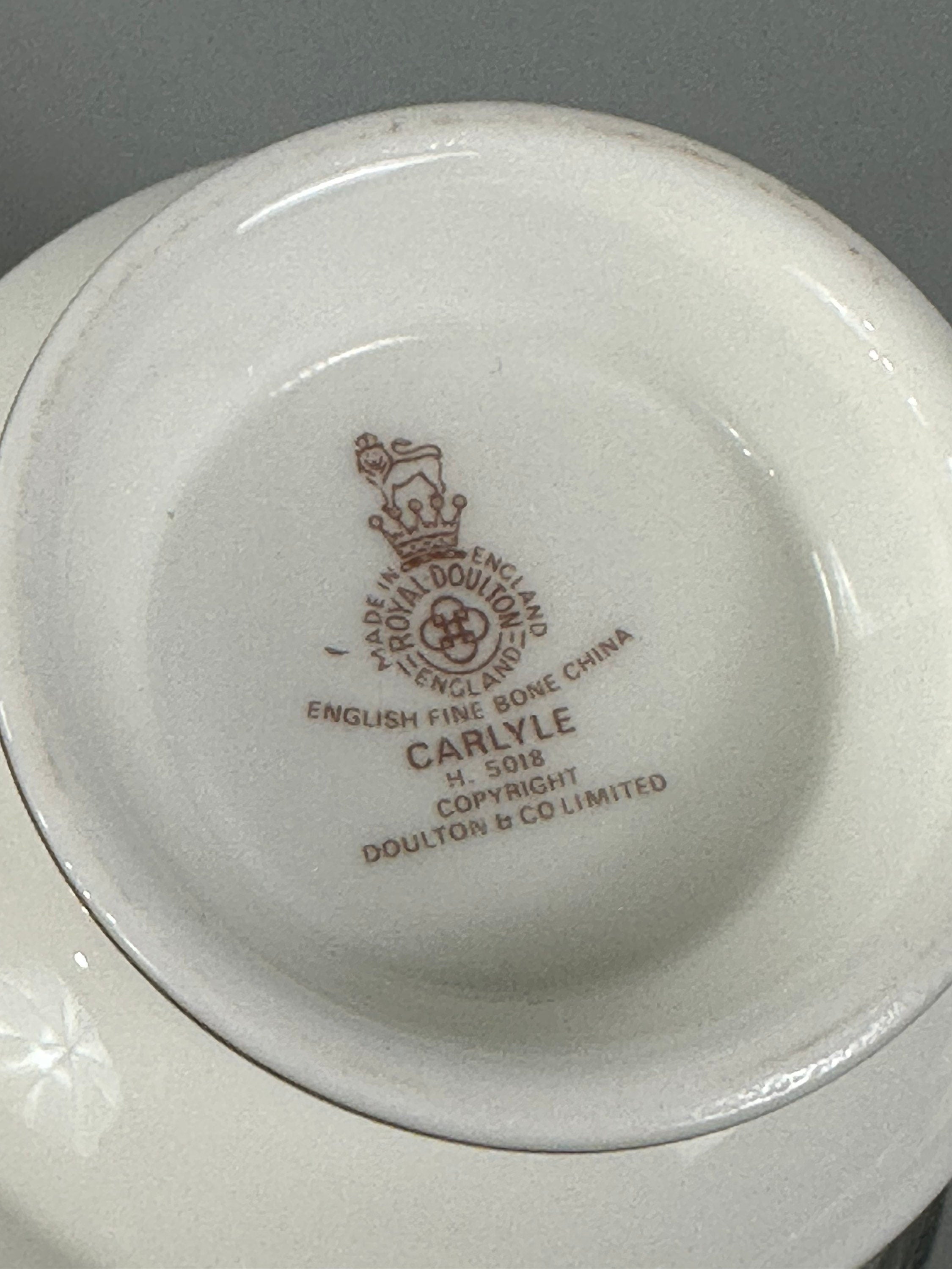 2 Royal Doulton Carlyle Teacups