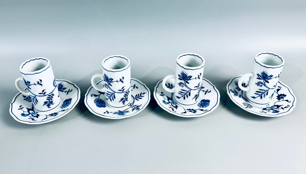 Blue Danube Irish Coffee Cups and Saucers