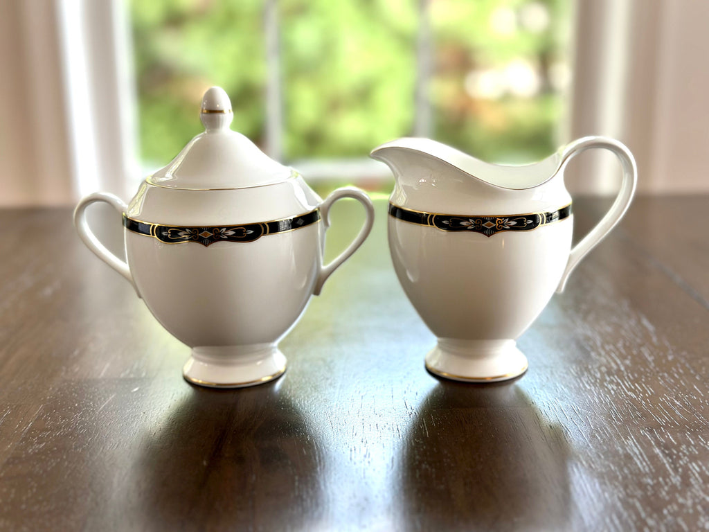 Wedgwood Preston Creamer and Sugar Bowl