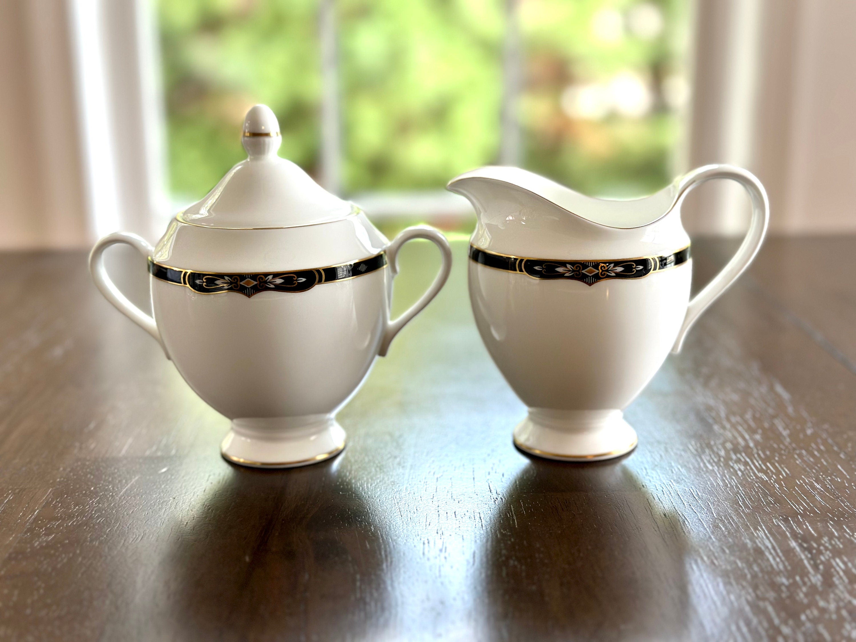 Wedgwood Preston Creamer and Sugar Bowl