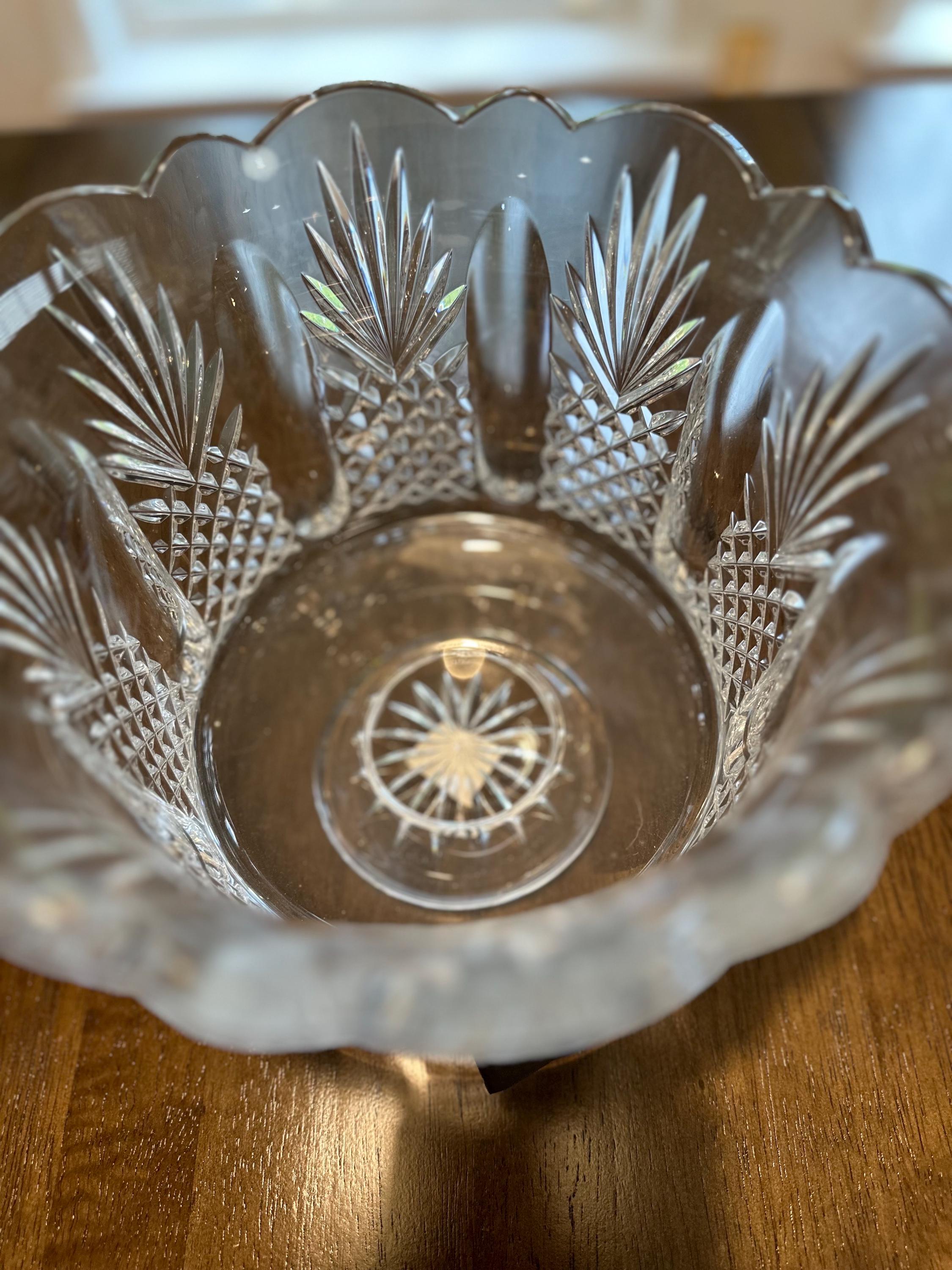 Waterford Crystal Period Art Deco New York Edition Signed Footed Bowl