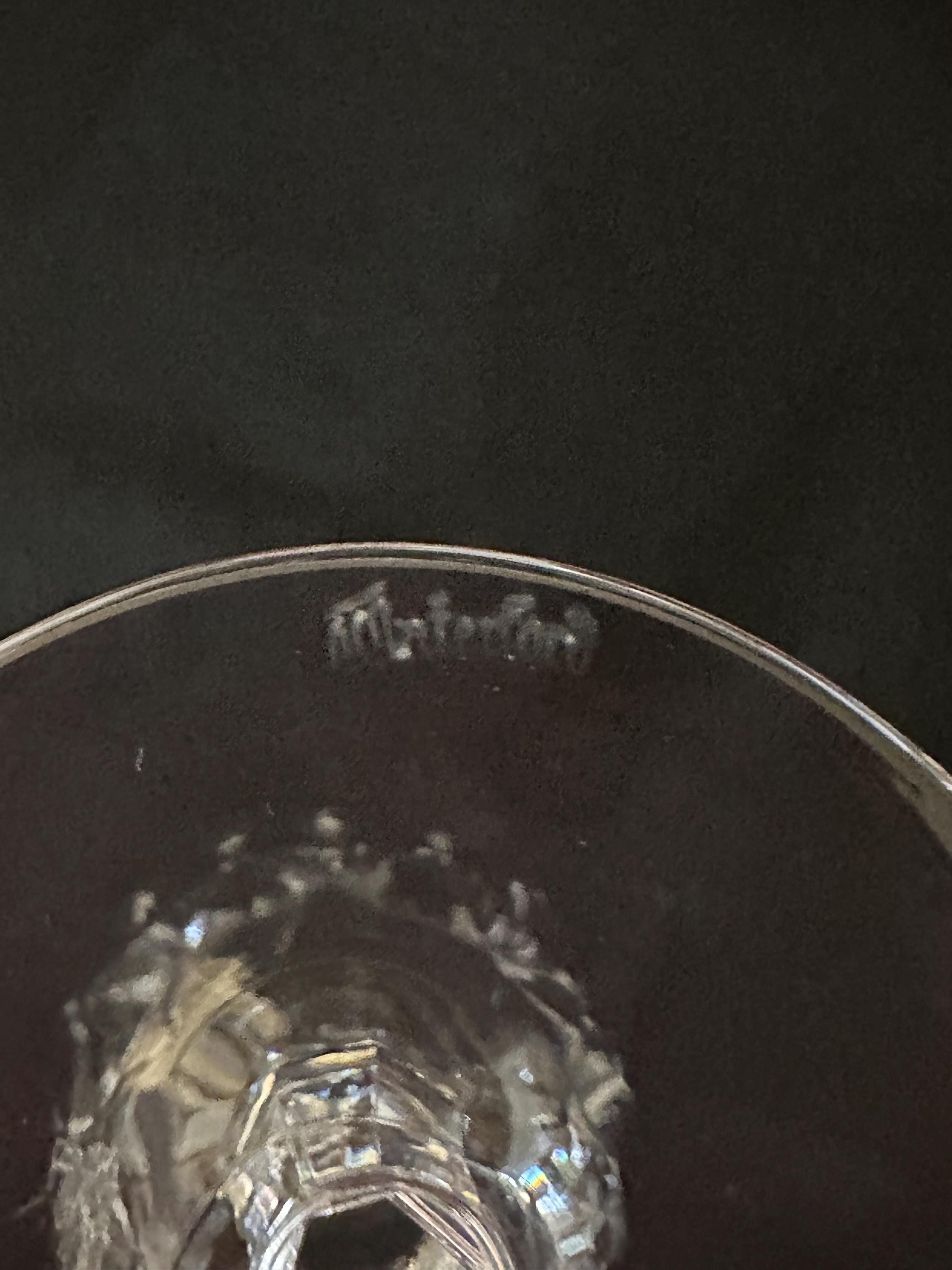 2 Waterford Crystal Kildare Claret Wine Glasses
