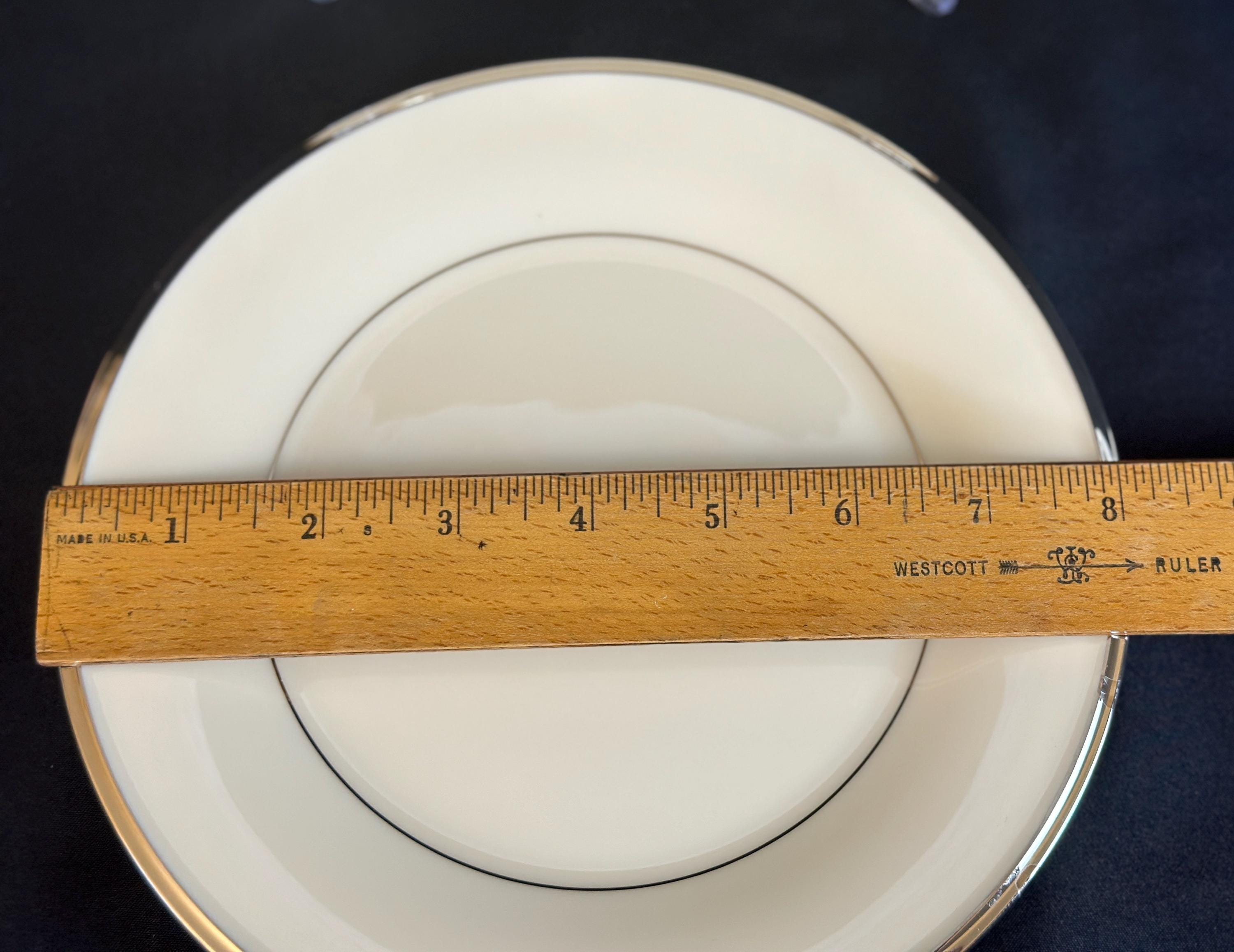 4 Lenox Solitaire Salad Plates