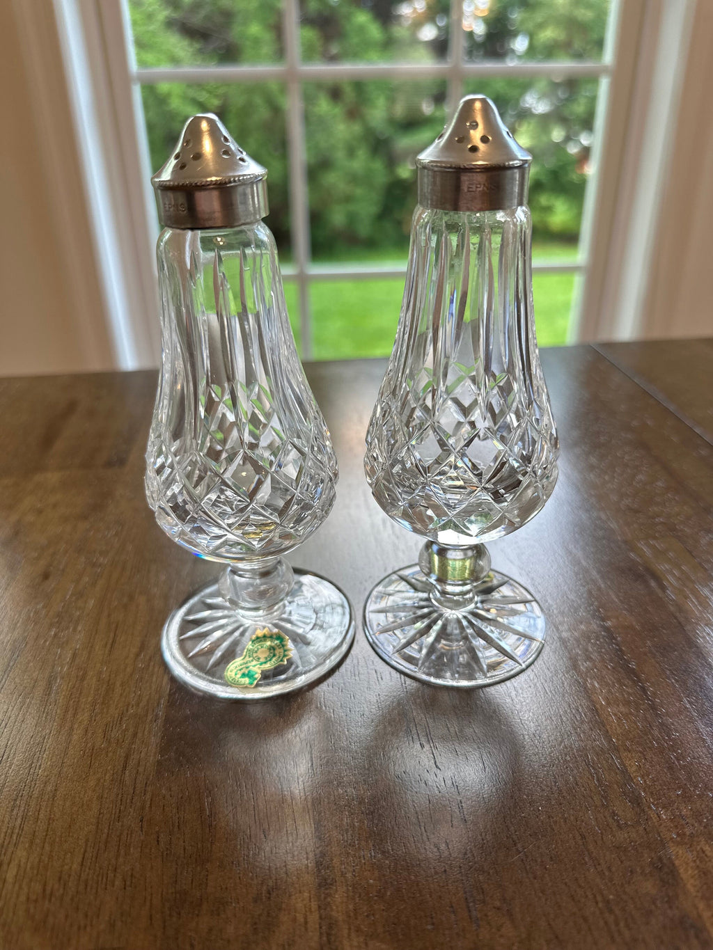 Waterford Lismore Tall Crystal Shakers